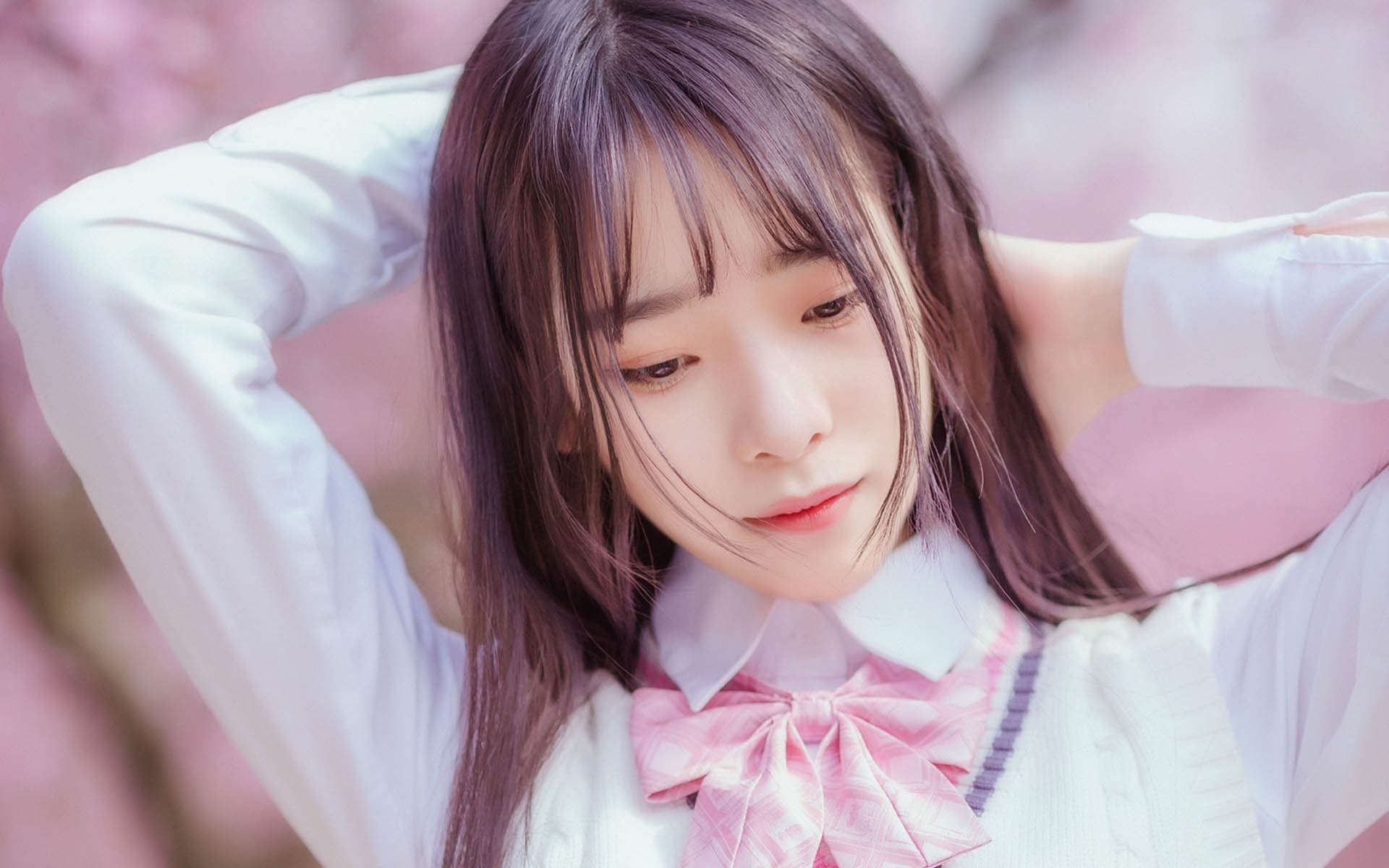 清纯 文艺唯美 桃花