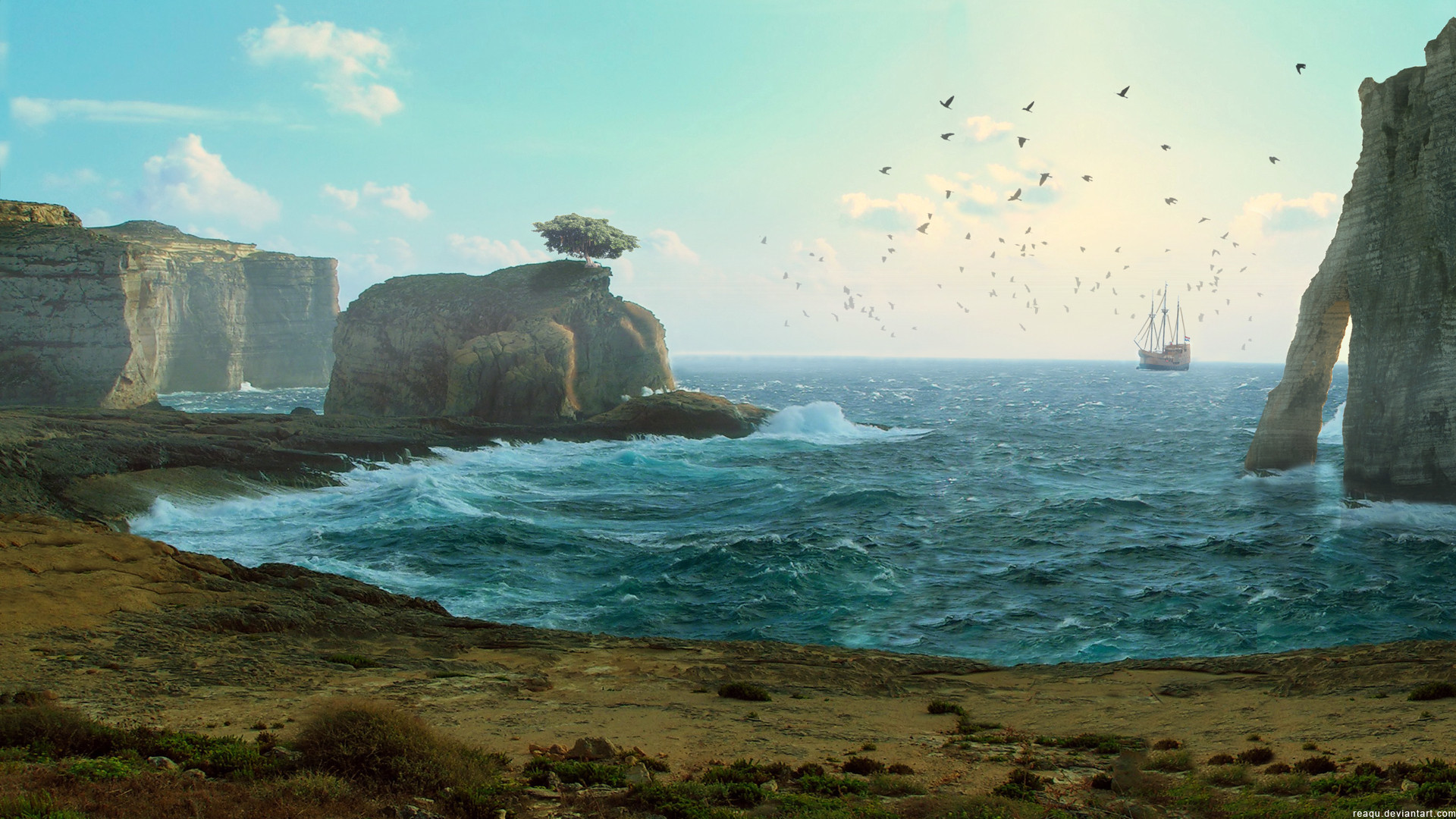 风景 大海