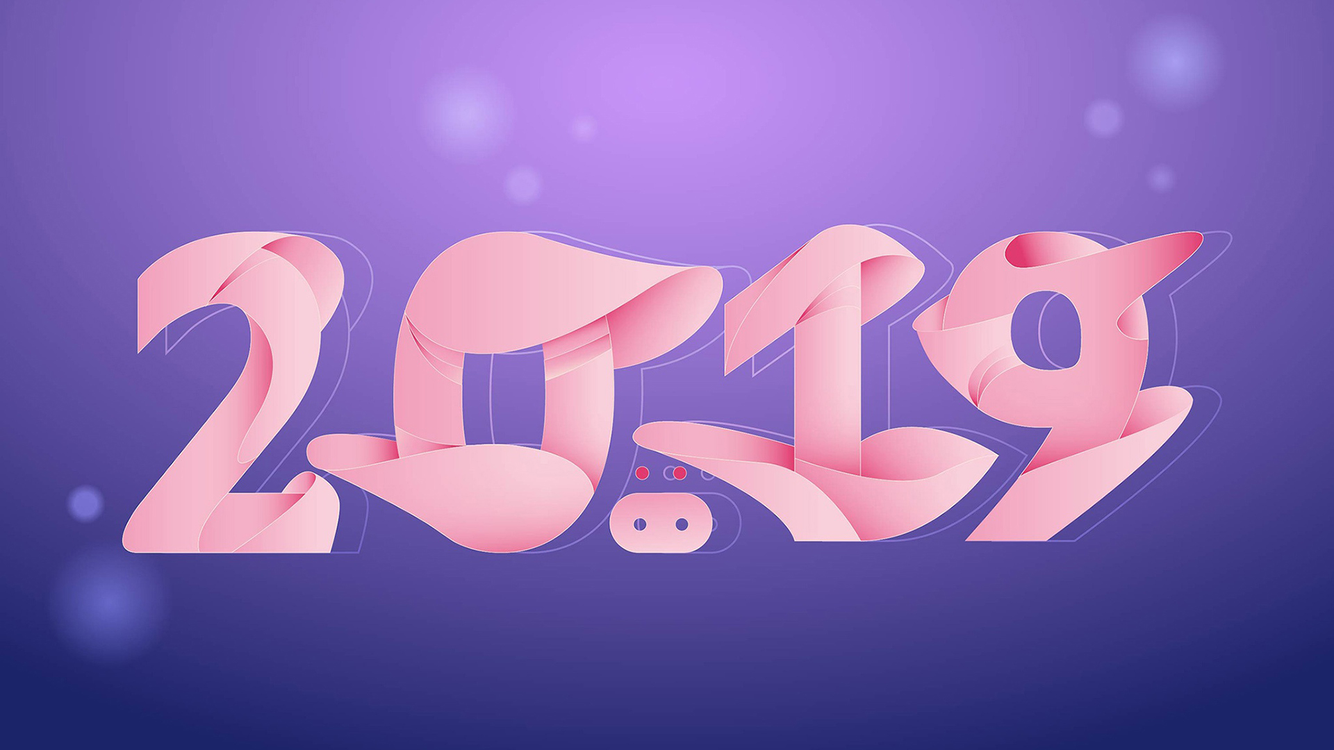 2019年 新年 猪年