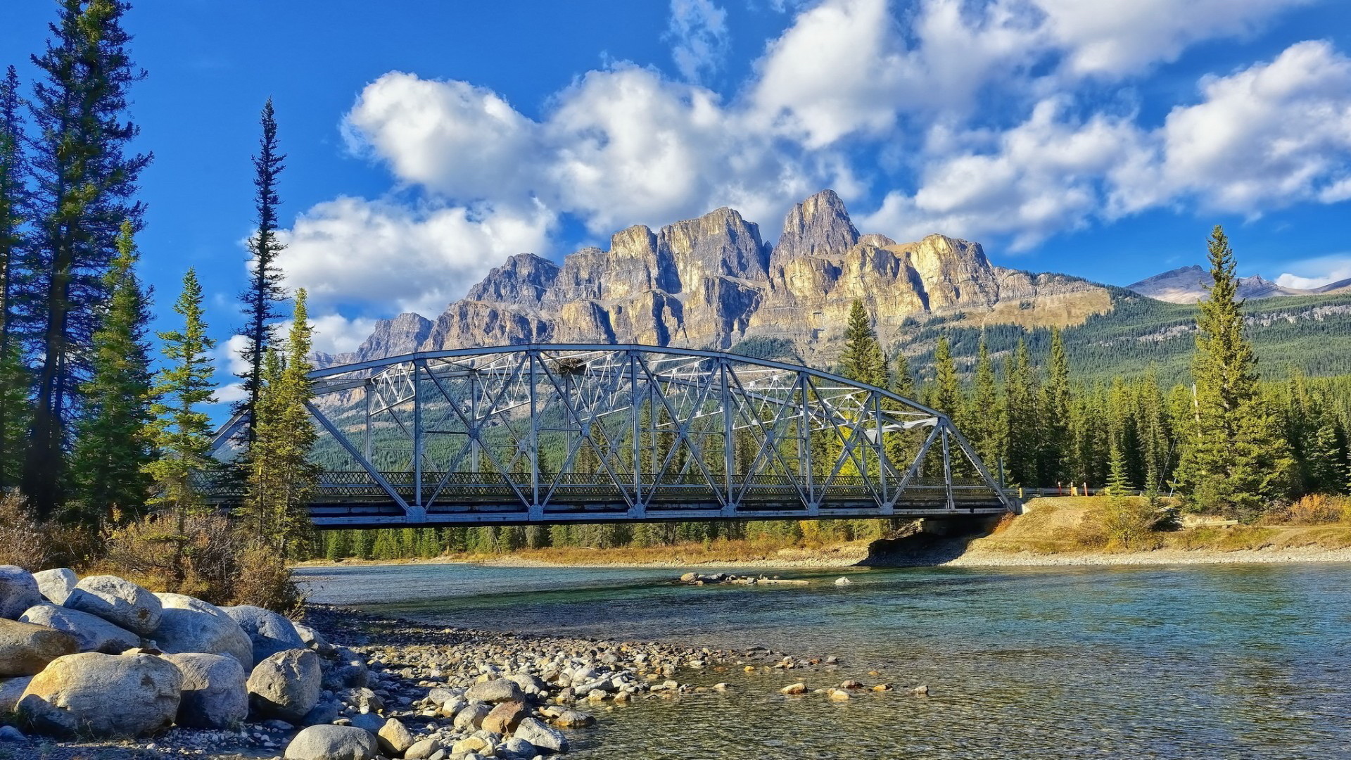 加拿大 班夫 国家公园 宽屏 风光 风景