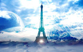 炫酷 设计 炫彩 埃菲尔铁塔 1月30日 儿童桌面专用
