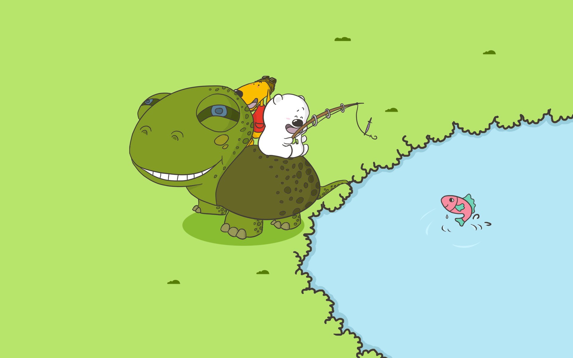 动漫卡通 手绘 动画 小囧熊 儿童桌面专用