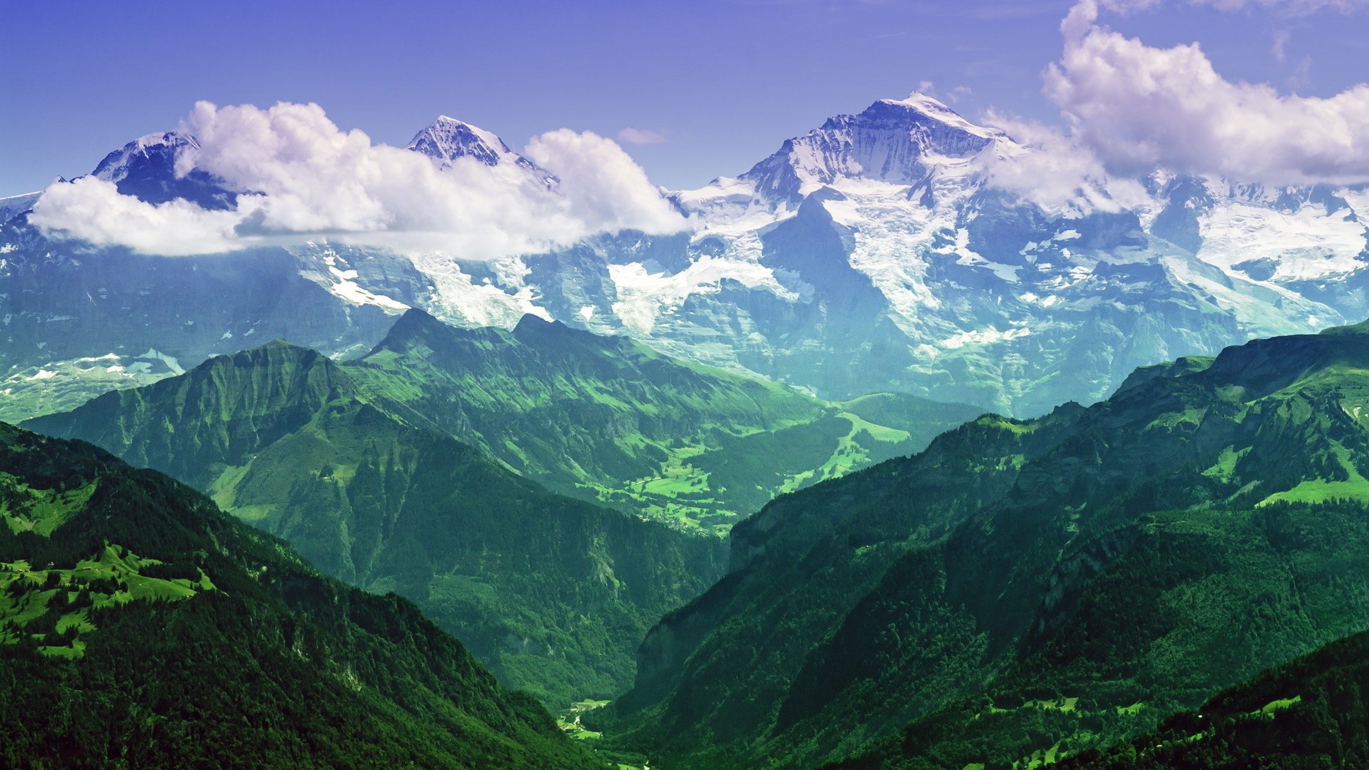 风景 美如画 蓝天 心旷神怡 山脉 山川 山 绿色 壮观 儿童桌面专用