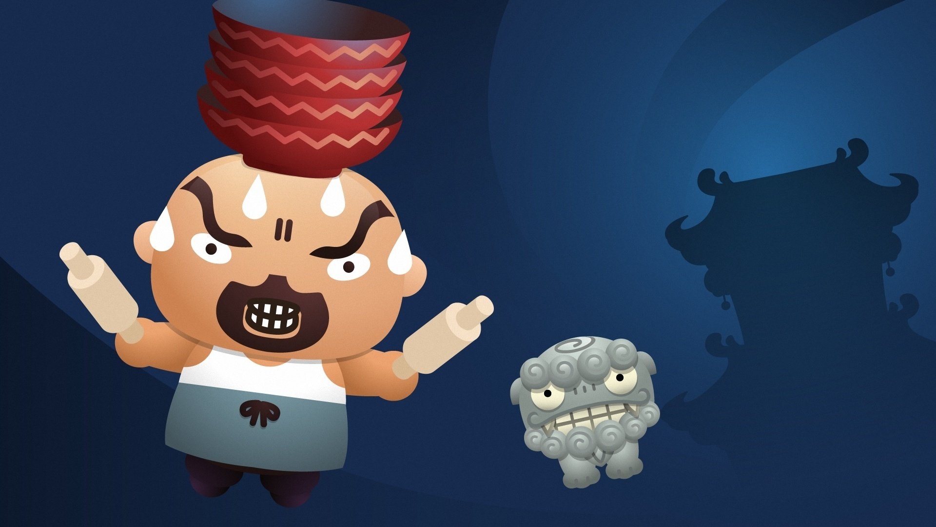 动漫 卡通 pucca 中国娃娃 可爱 儿童桌面专用