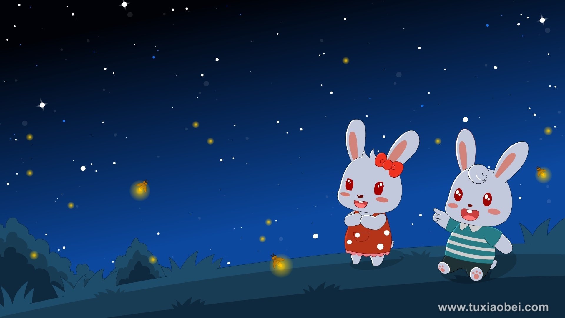 动漫 手绘 动画 漫画 儿童桌面专用 兔小贝1月 兔小贝