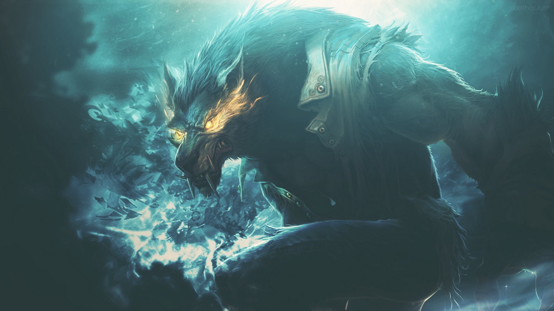 动漫 卡通 狼人