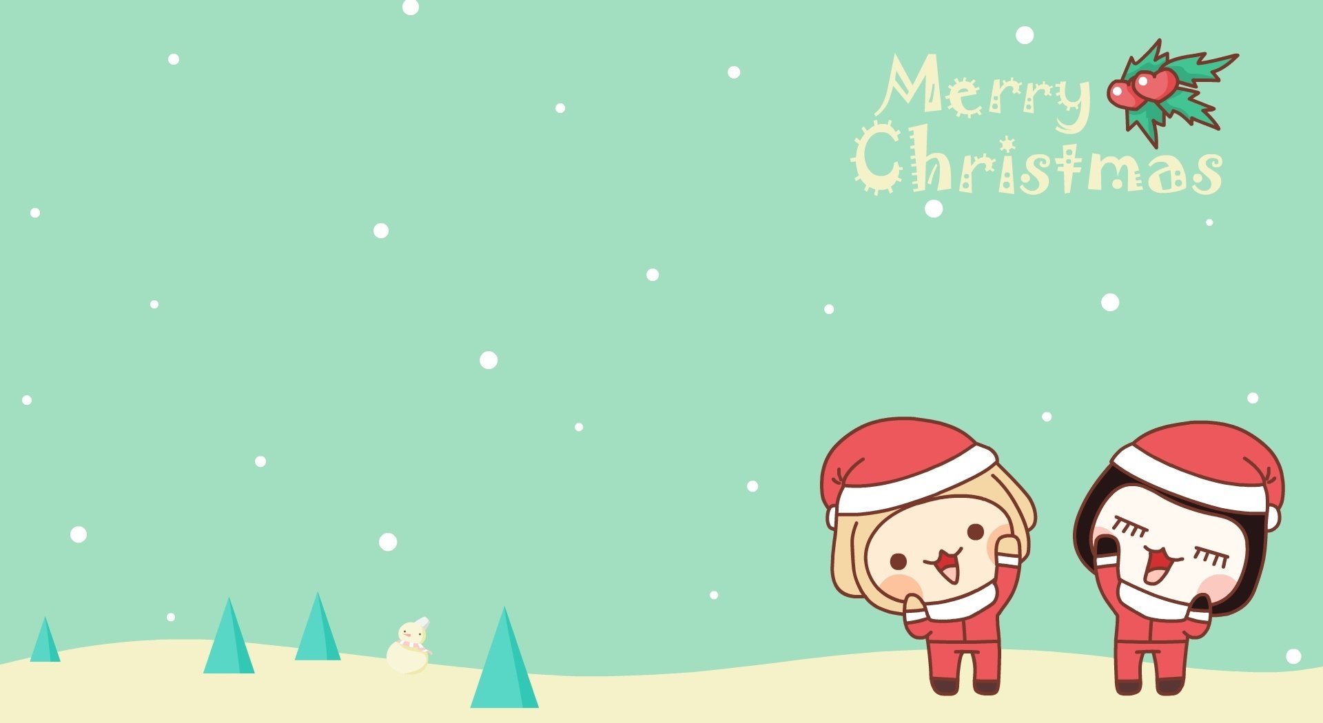 动漫 小左小右 可爱 萌系 儿童桌面专用