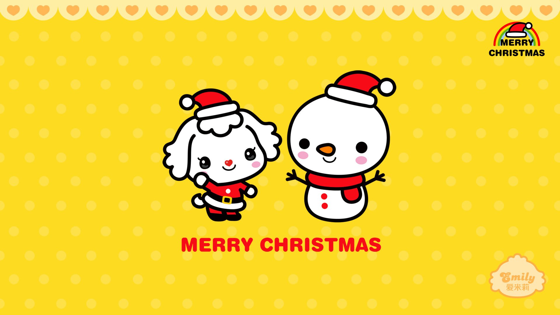 动漫 可爱 动画 手绘 圣诞节 爱米莉 儿童桌面专用