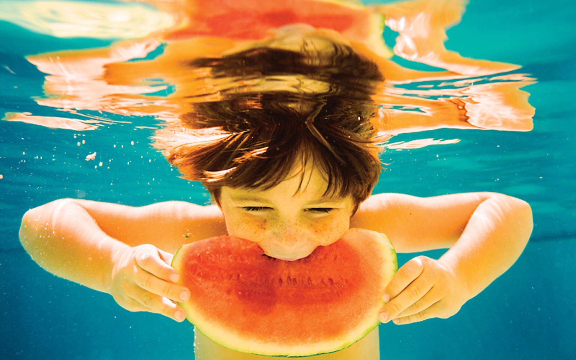 小清新 唯美 温馨 温暖 阳光 治愈系 安静 生活 慢生活 清新淡雅 温馨一刻 吃西瓜 女孩