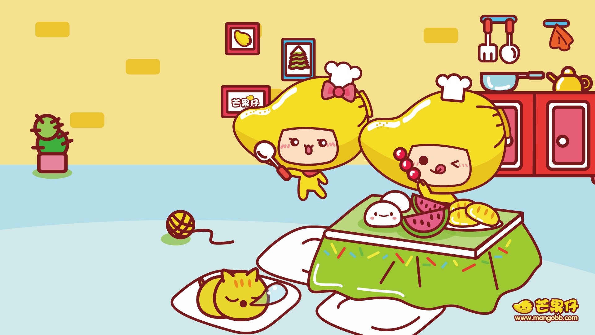 动漫 卡通 手绘  可爱 萌 芒果仔