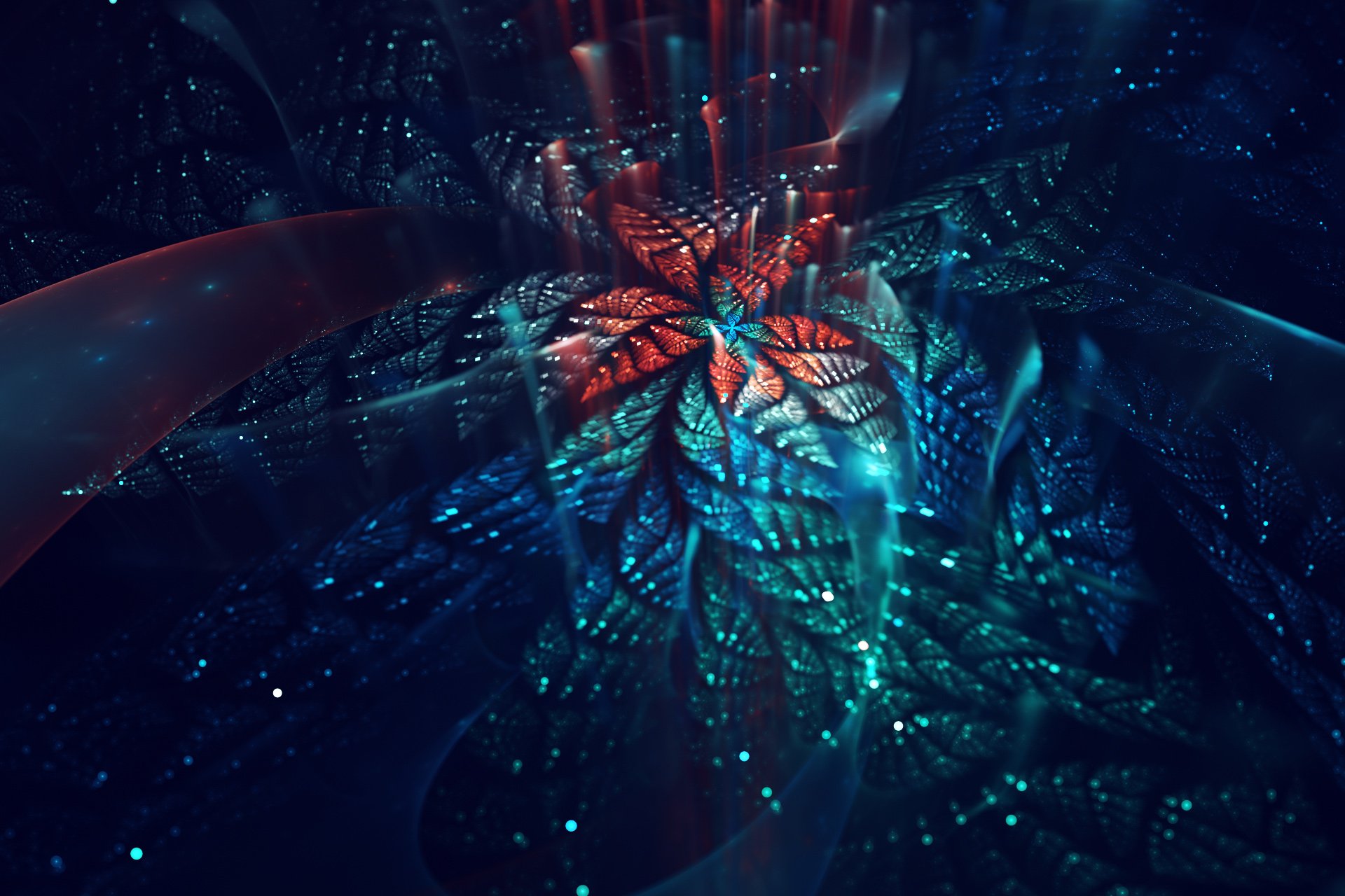 炫酷 特效 视觉艺术分形艺术  花 艺术 设计 色彩 炫彩