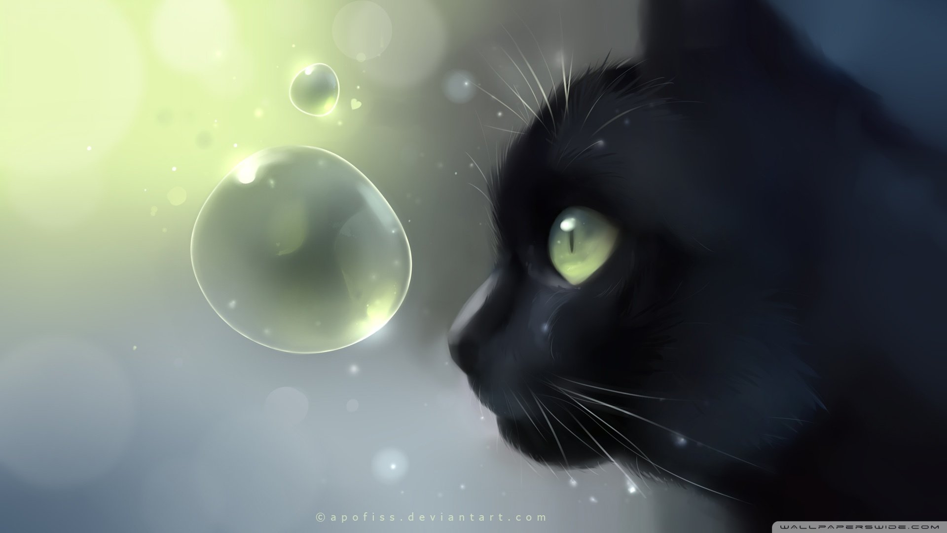 炫酷 特效 视觉艺术 设计 水彩 趣味猫