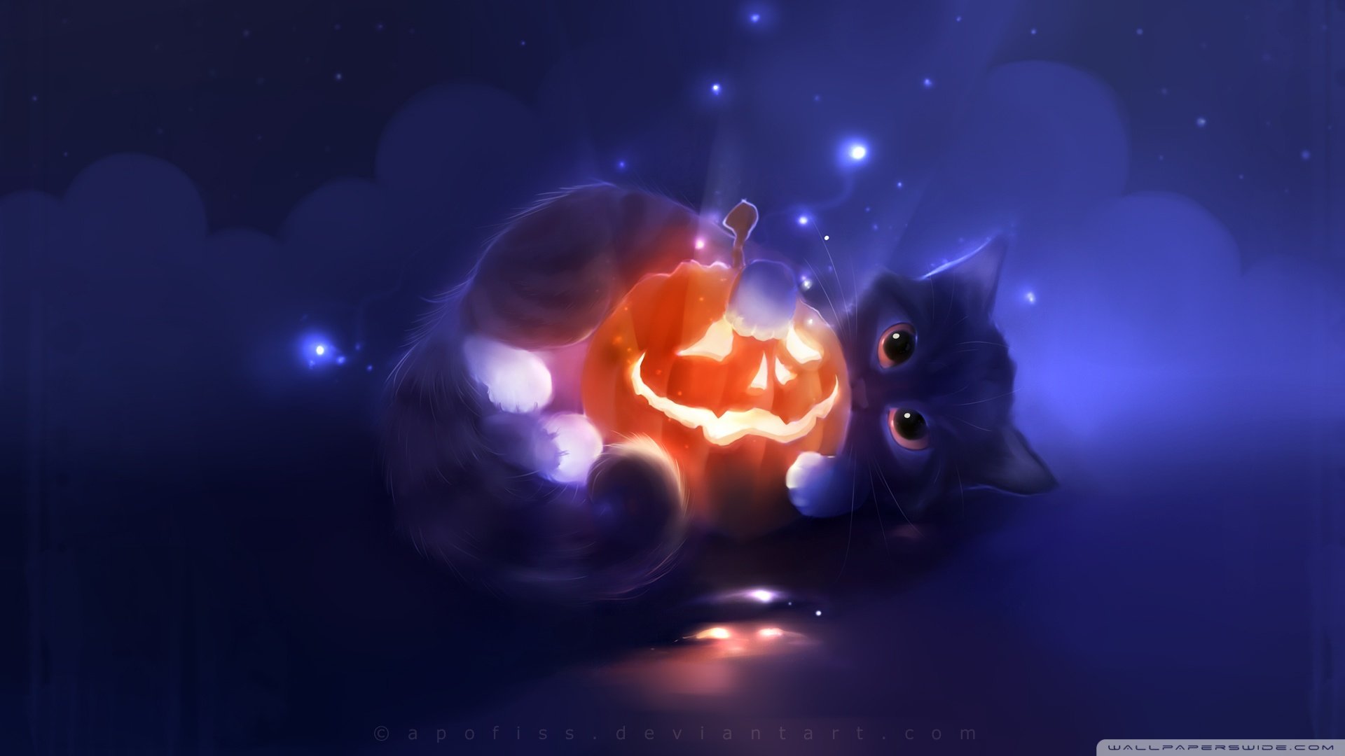 炫酷 特效 视觉艺术 设计 水彩 趣味猫