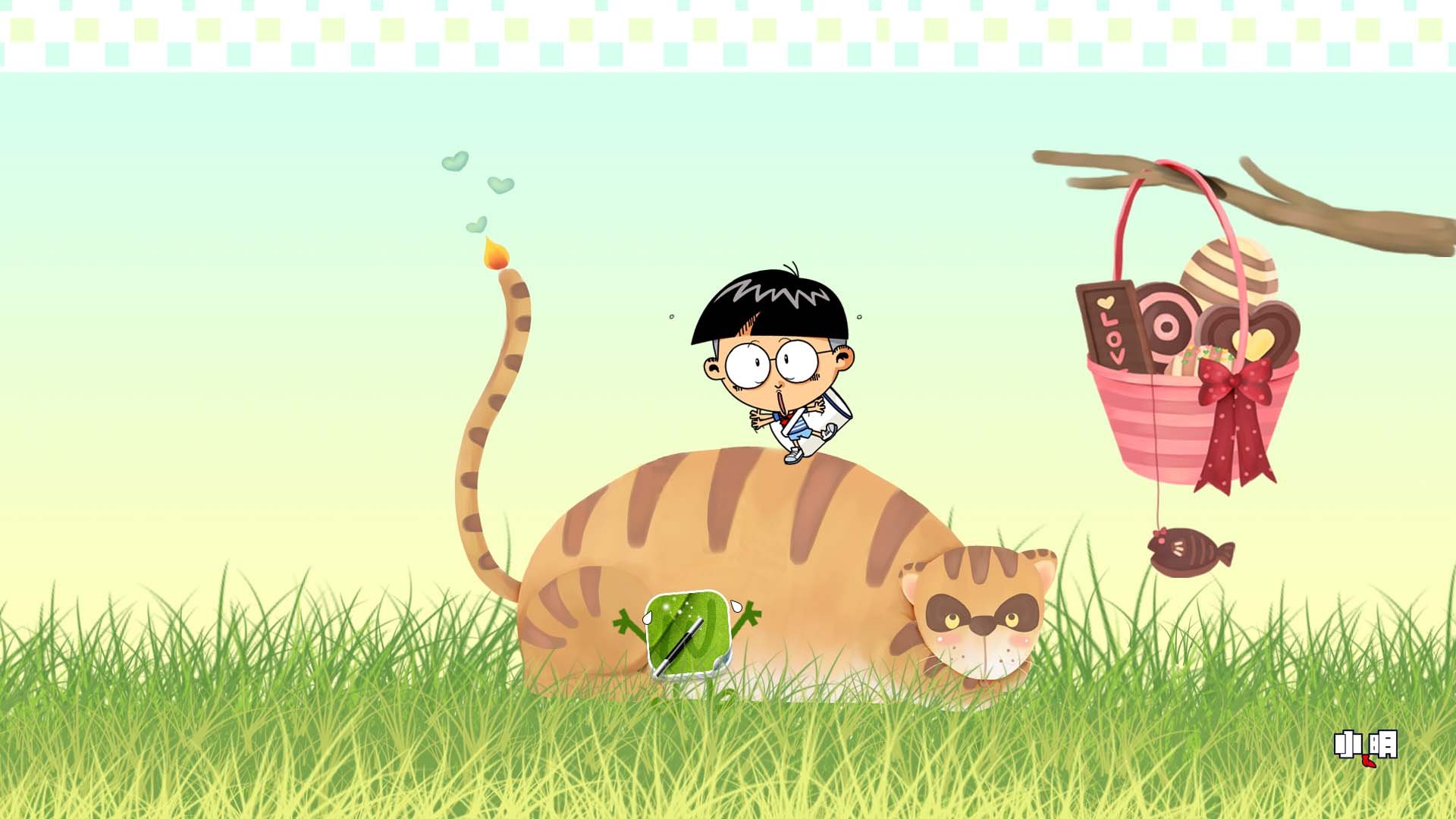 动漫 卡通 手绘  小明  文字 搞怪 恶搞 搞笑