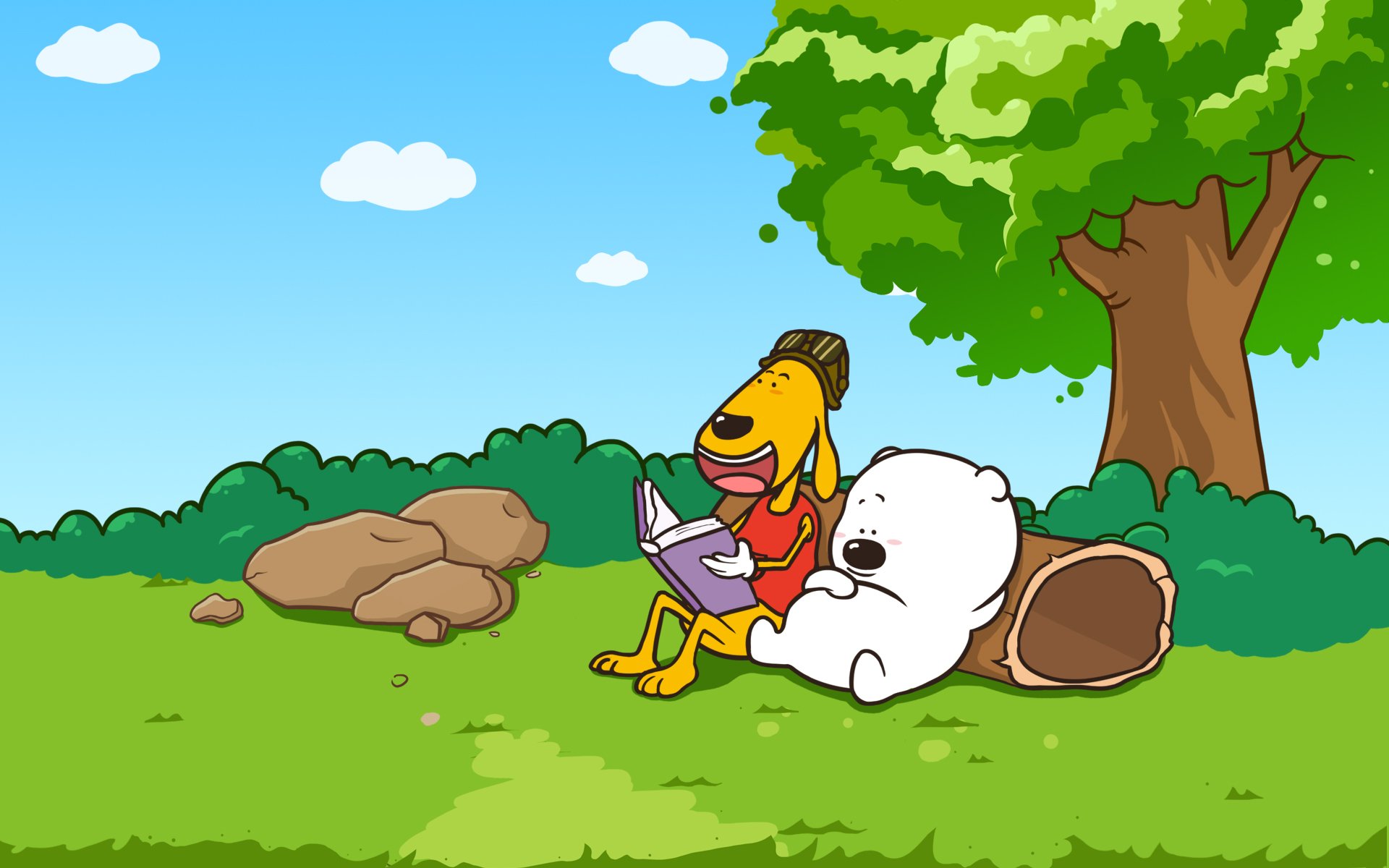 动漫 卡通 手绘  小囧熊 可爱 萌