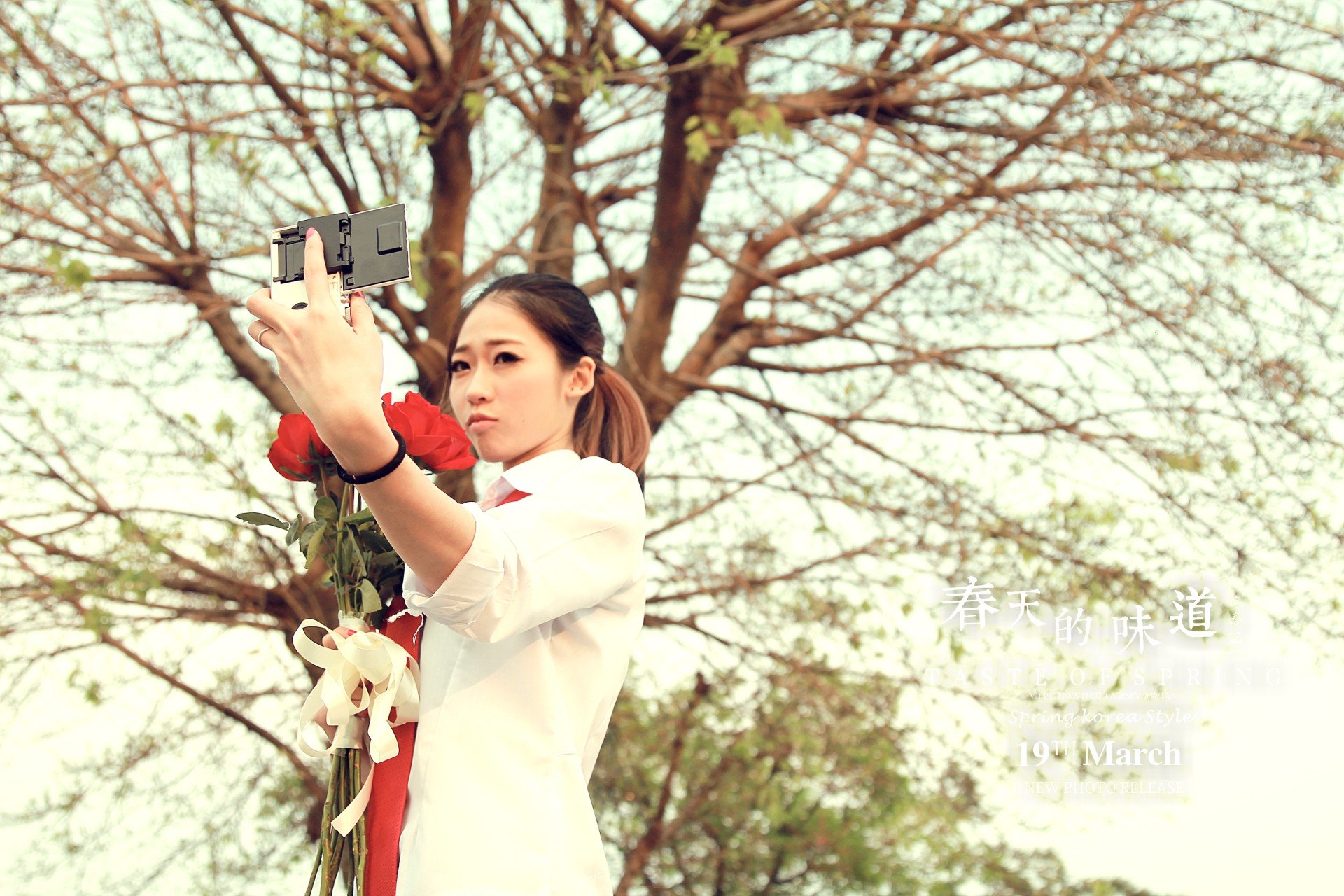 摄影师策马 美女 清纯 甜美 校园