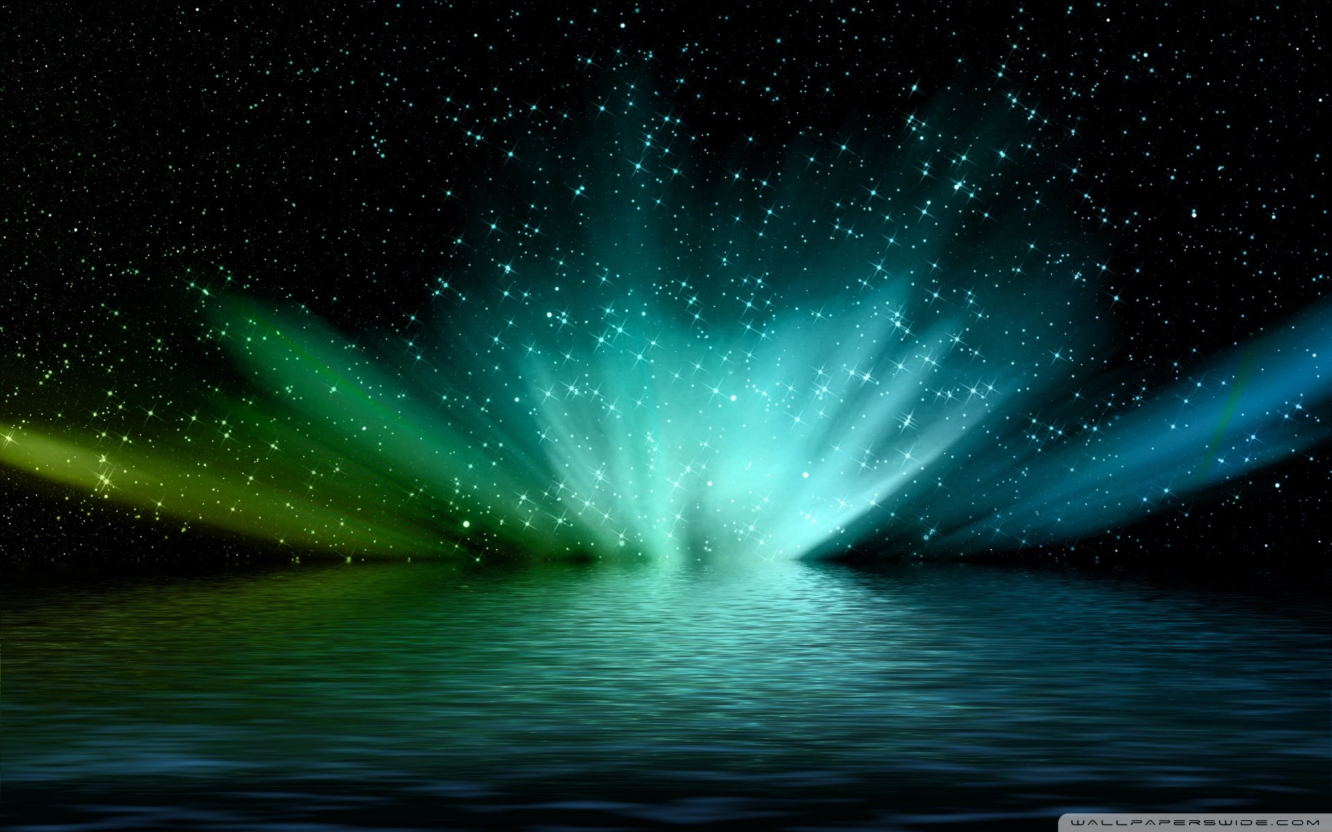 大自然 神奇 奇迹 极光 绚丽 意境  绿色 世界尽头的绚烂之美