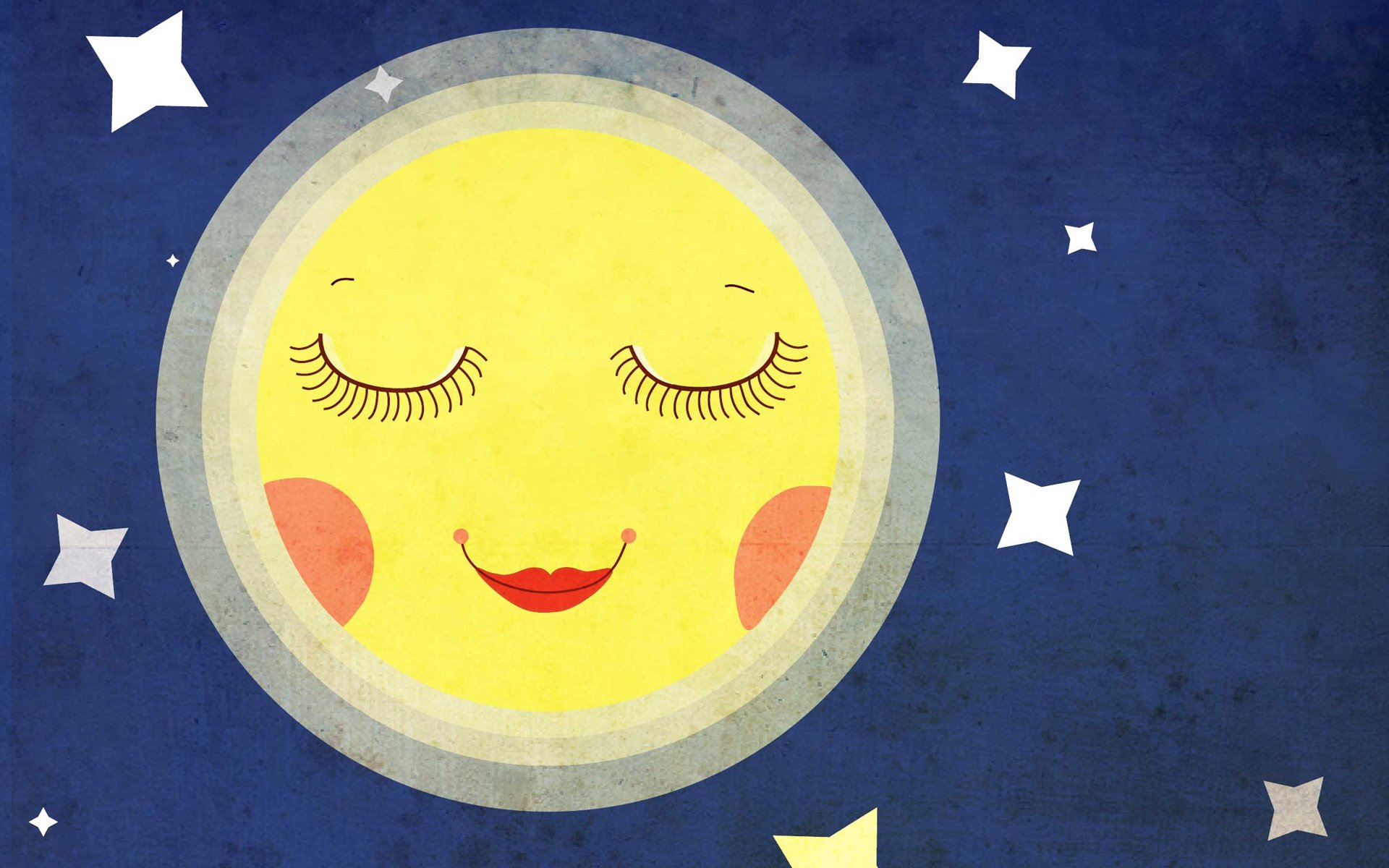 睡觉 晚安 把世界忘掉 安静 温馨 月亮 夜晚 星星 梦乡 睡梦