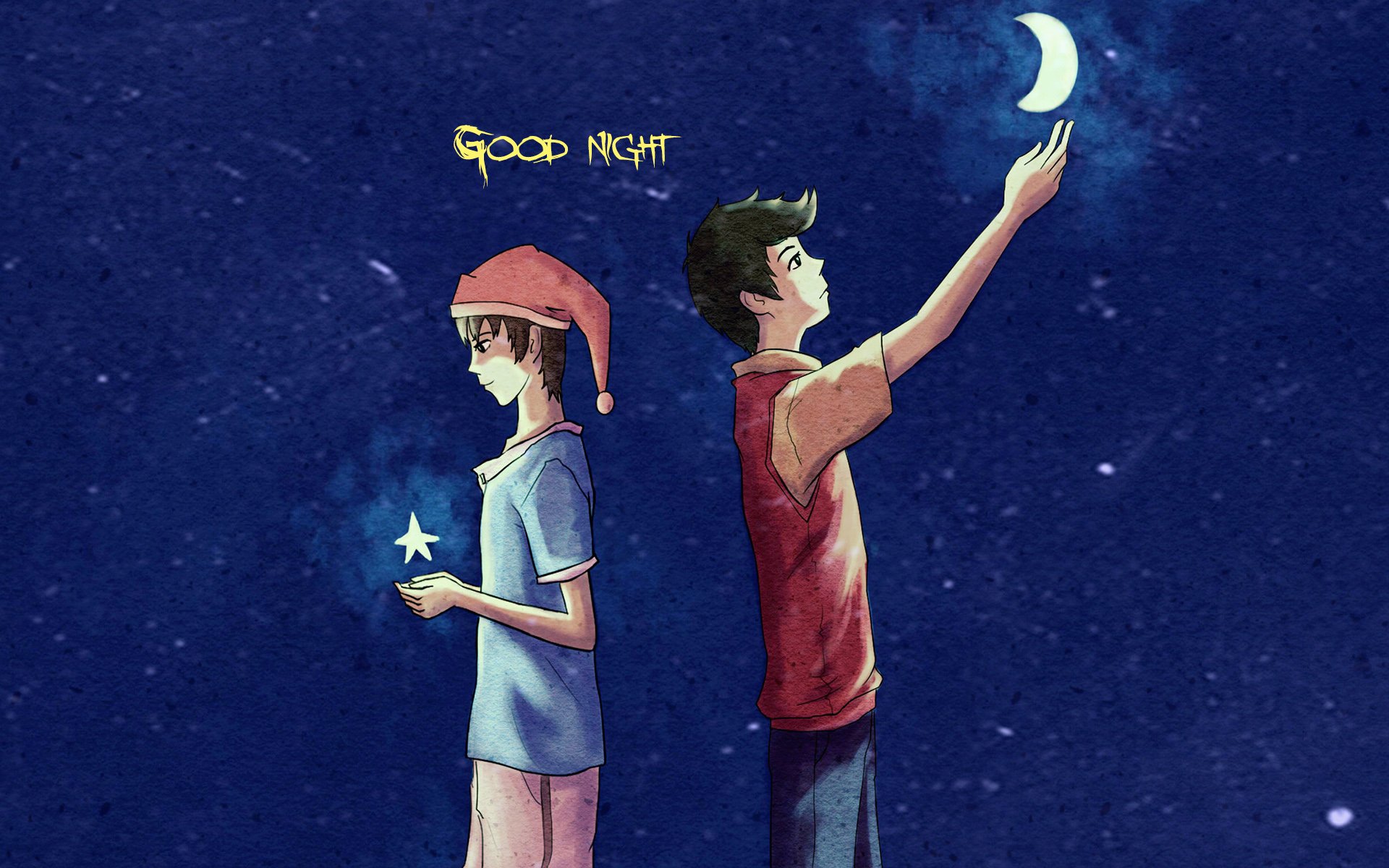 睡觉 晚安 把世界忘掉 安静 温馨 月亮 夜晚 星星 梦乡 睡梦