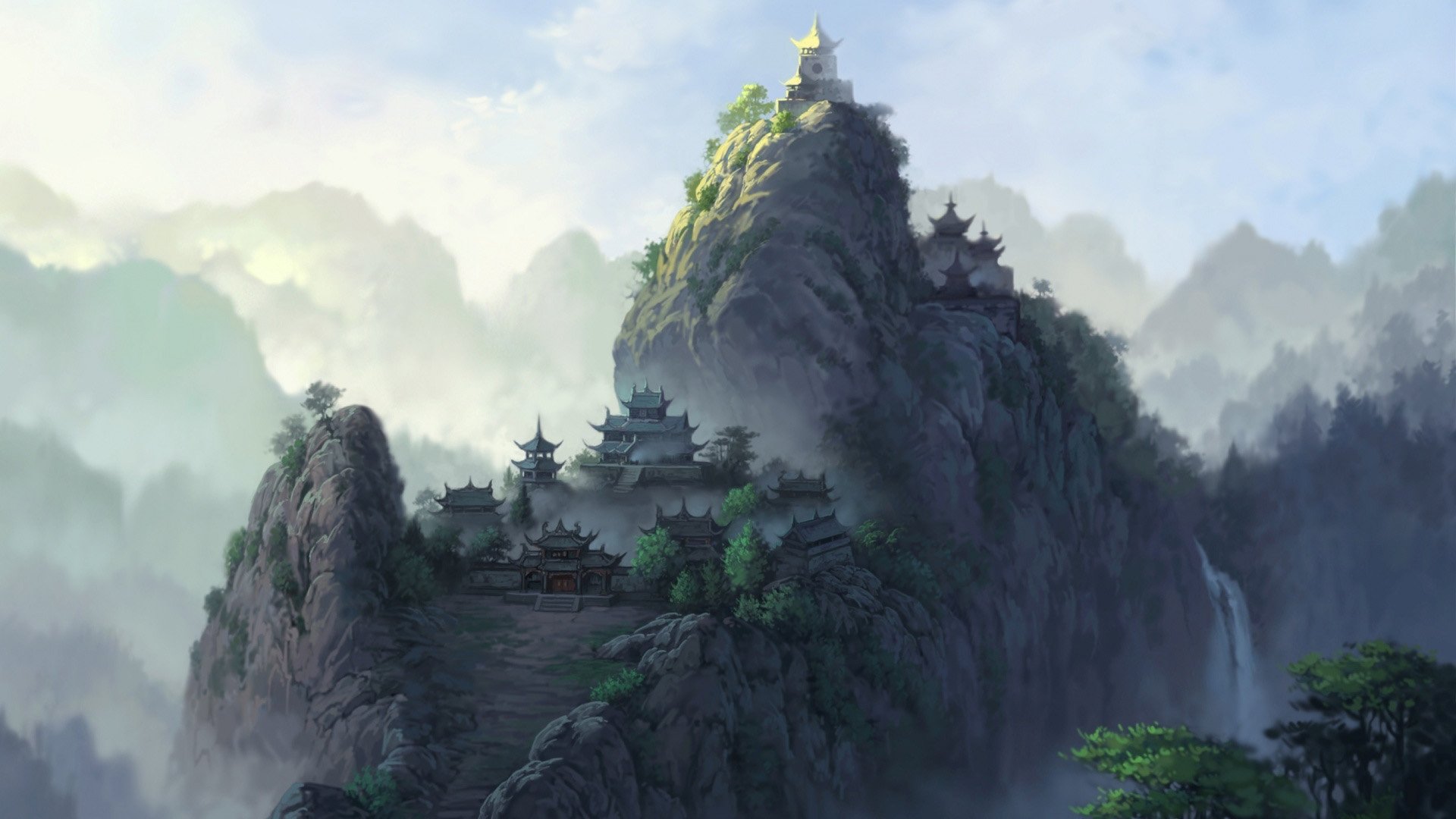 心静者高 风景 云雾 唯美 意境 古风