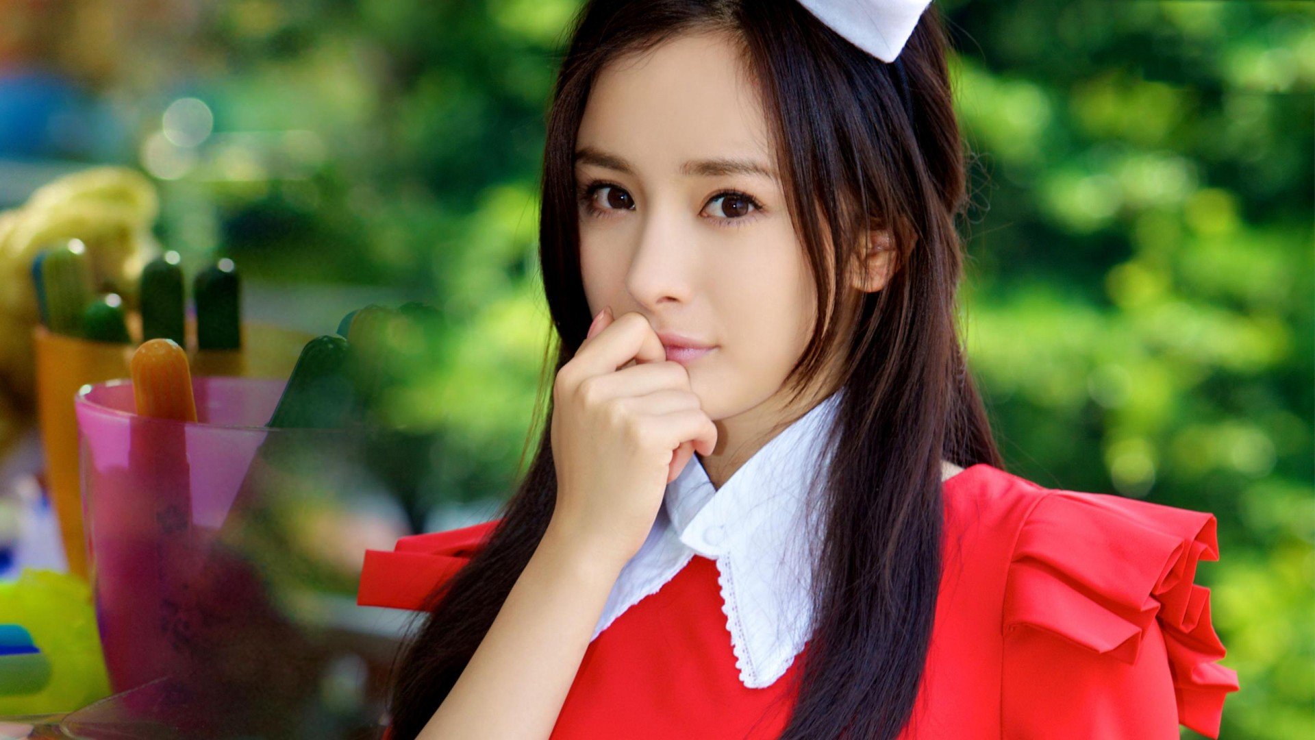 美女 清纯佳人 青春 温暖 安静 清新