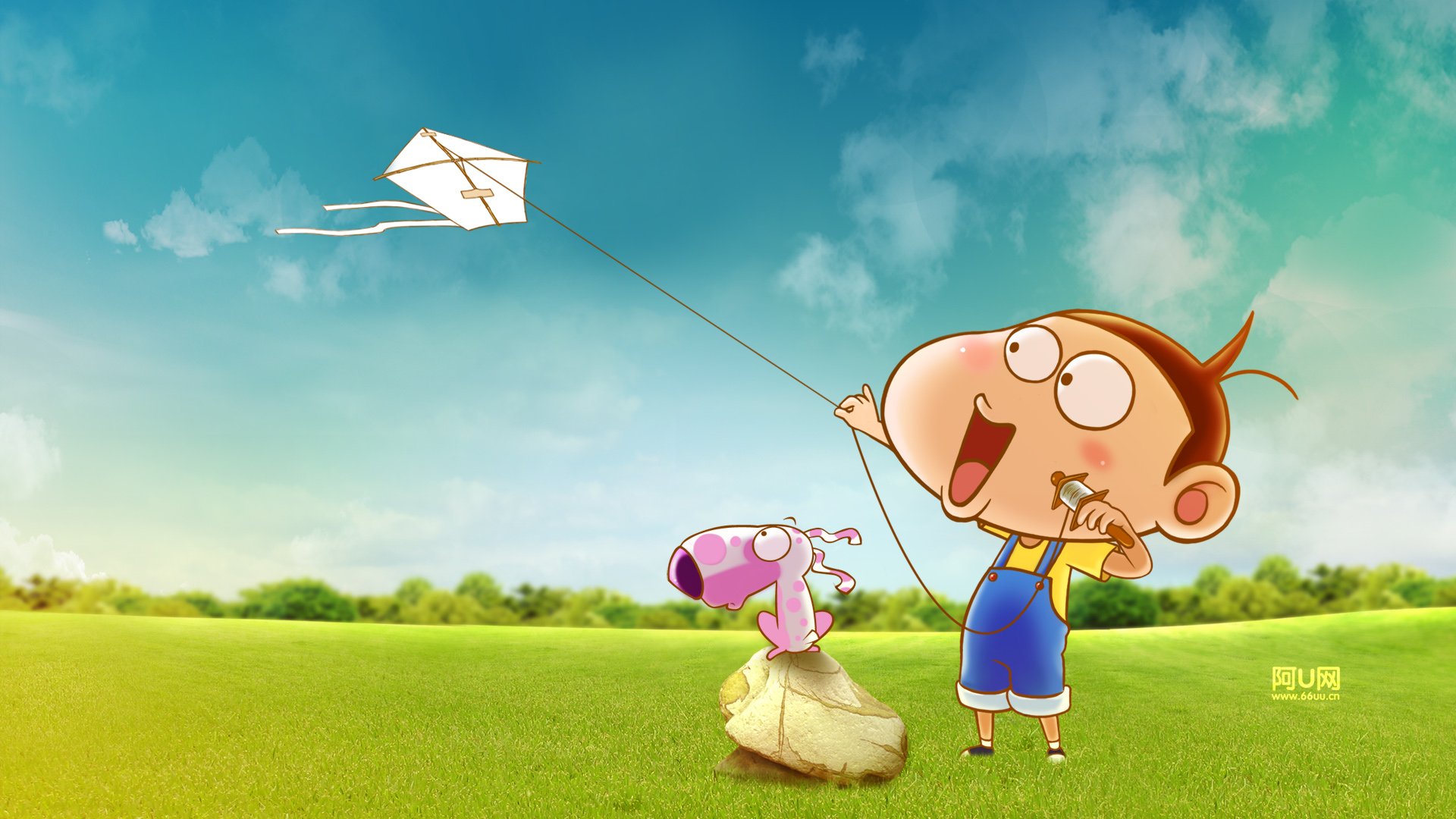 动漫卡通 手绘 阿U 阿U的旅行日记