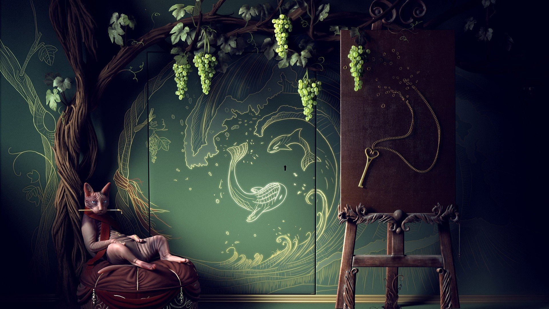 炫酷 简约 手绘