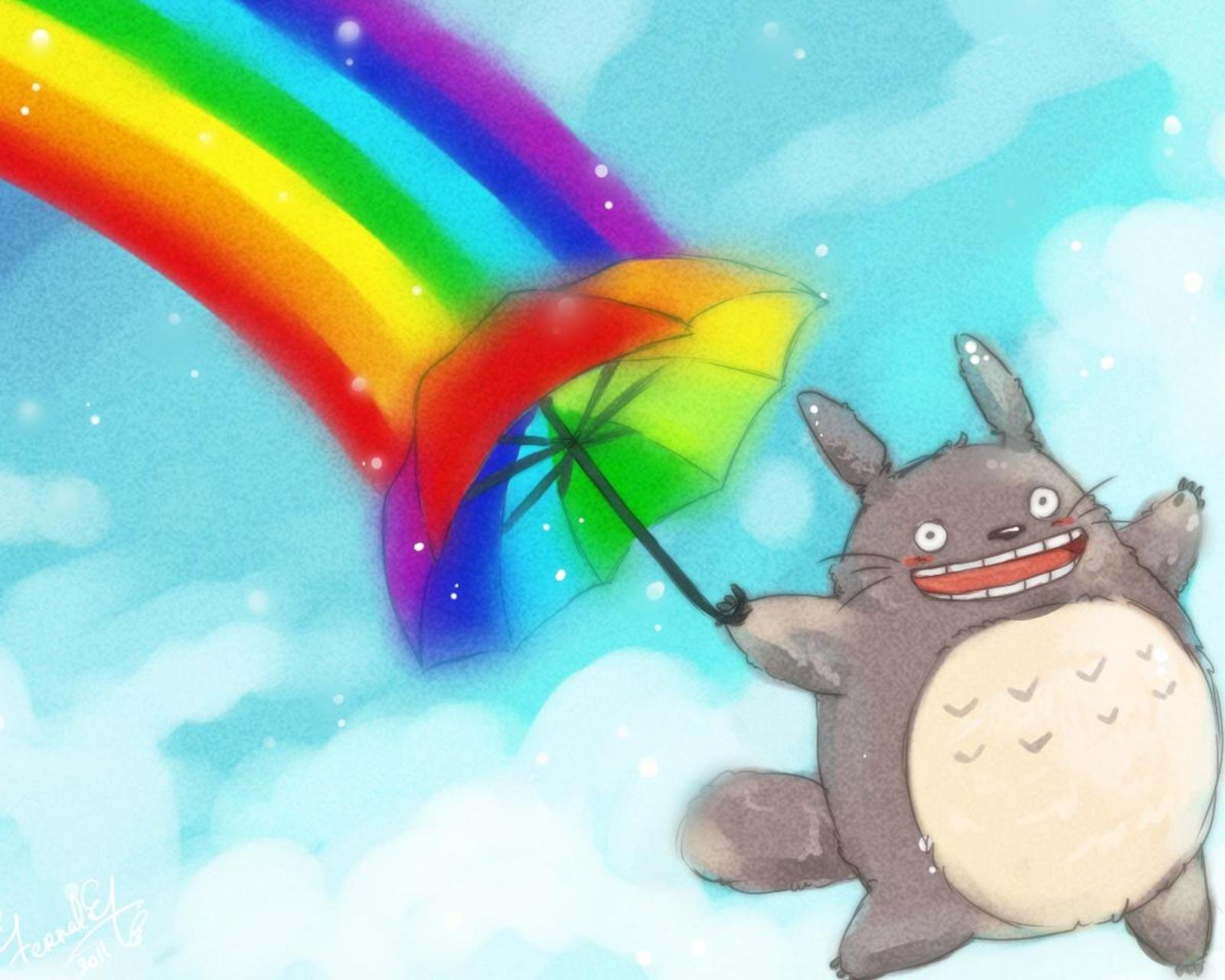 动漫 手绘 龙猫