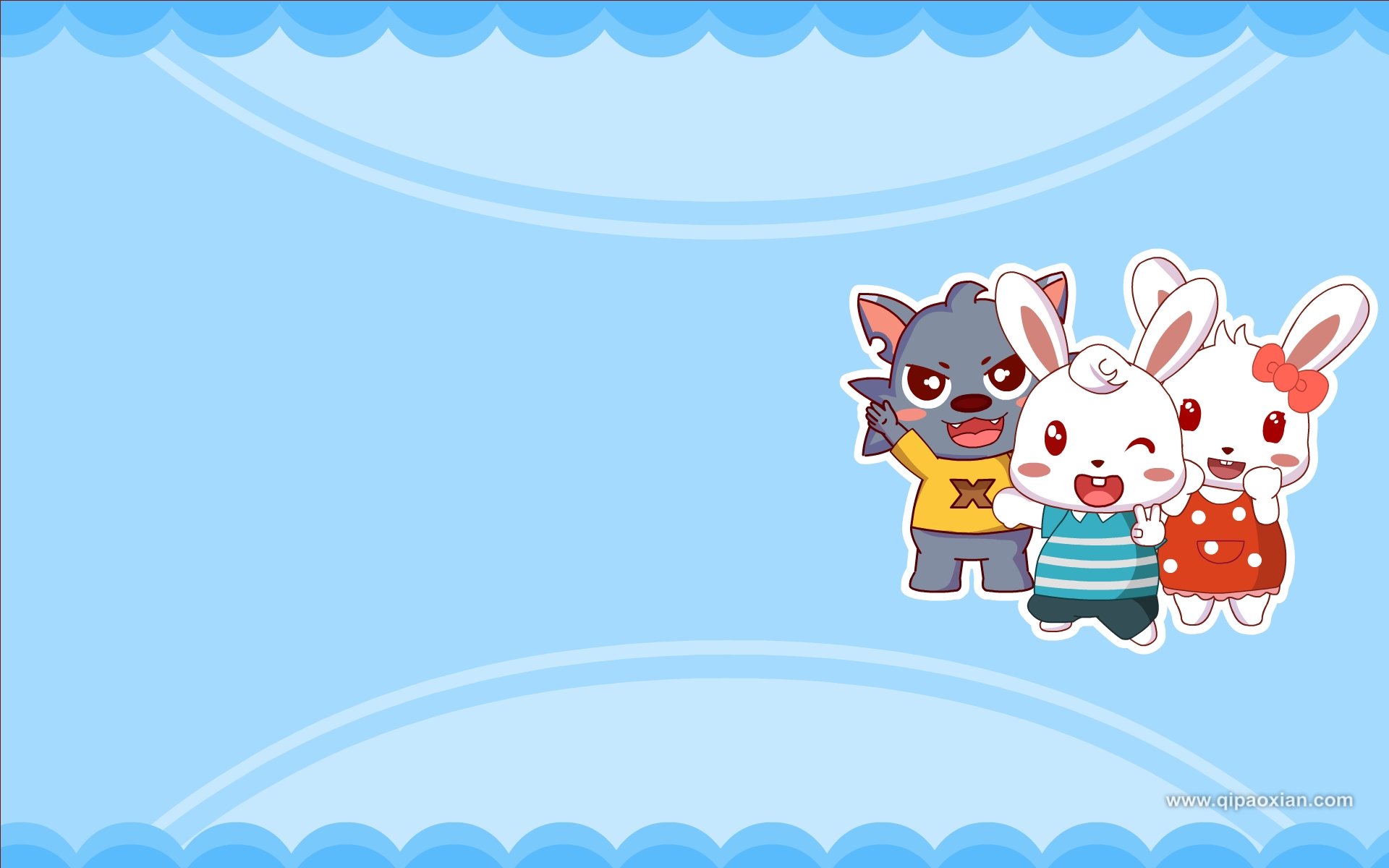 动漫 手绘 兔小贝