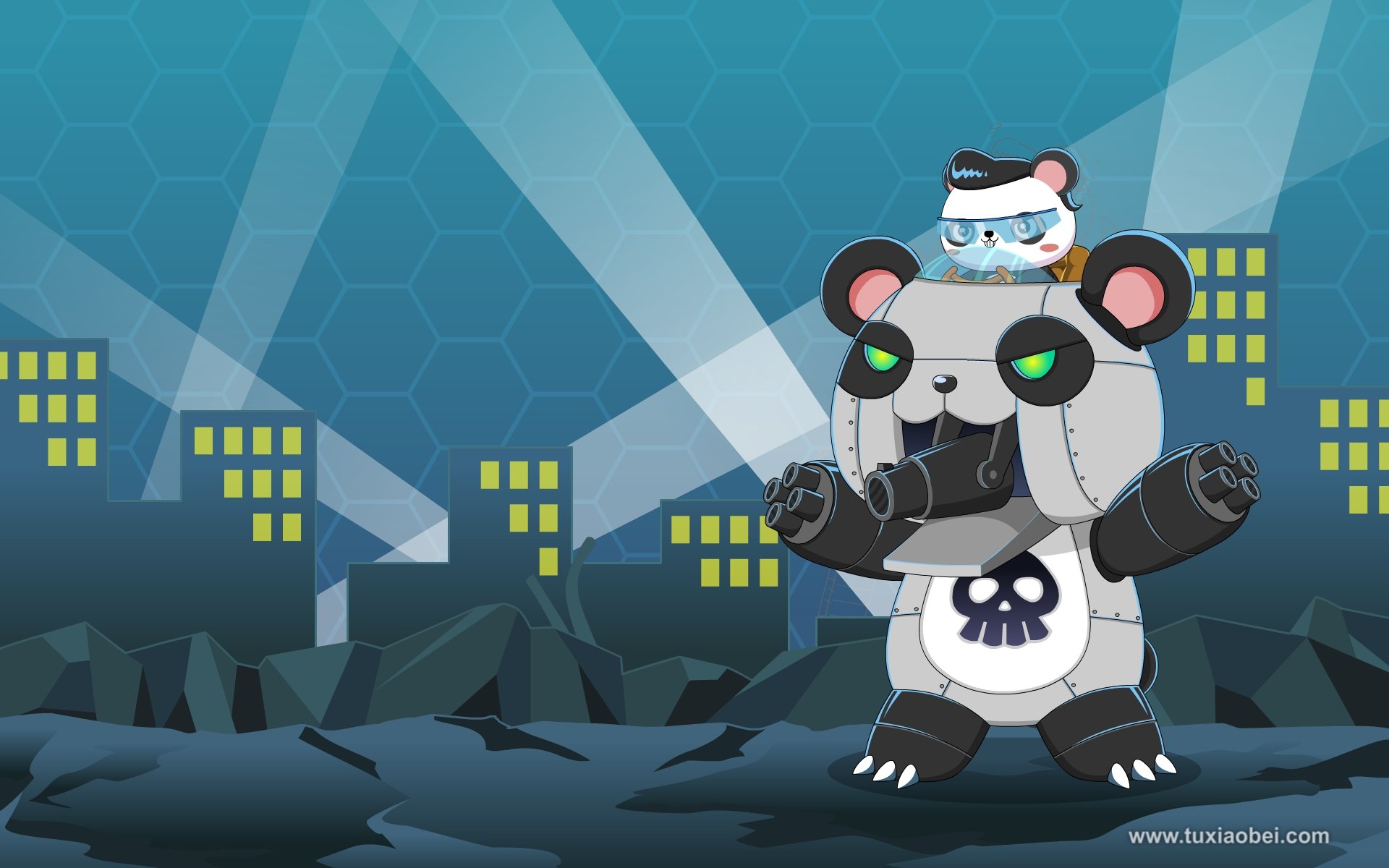 动漫 手绘 兔小贝