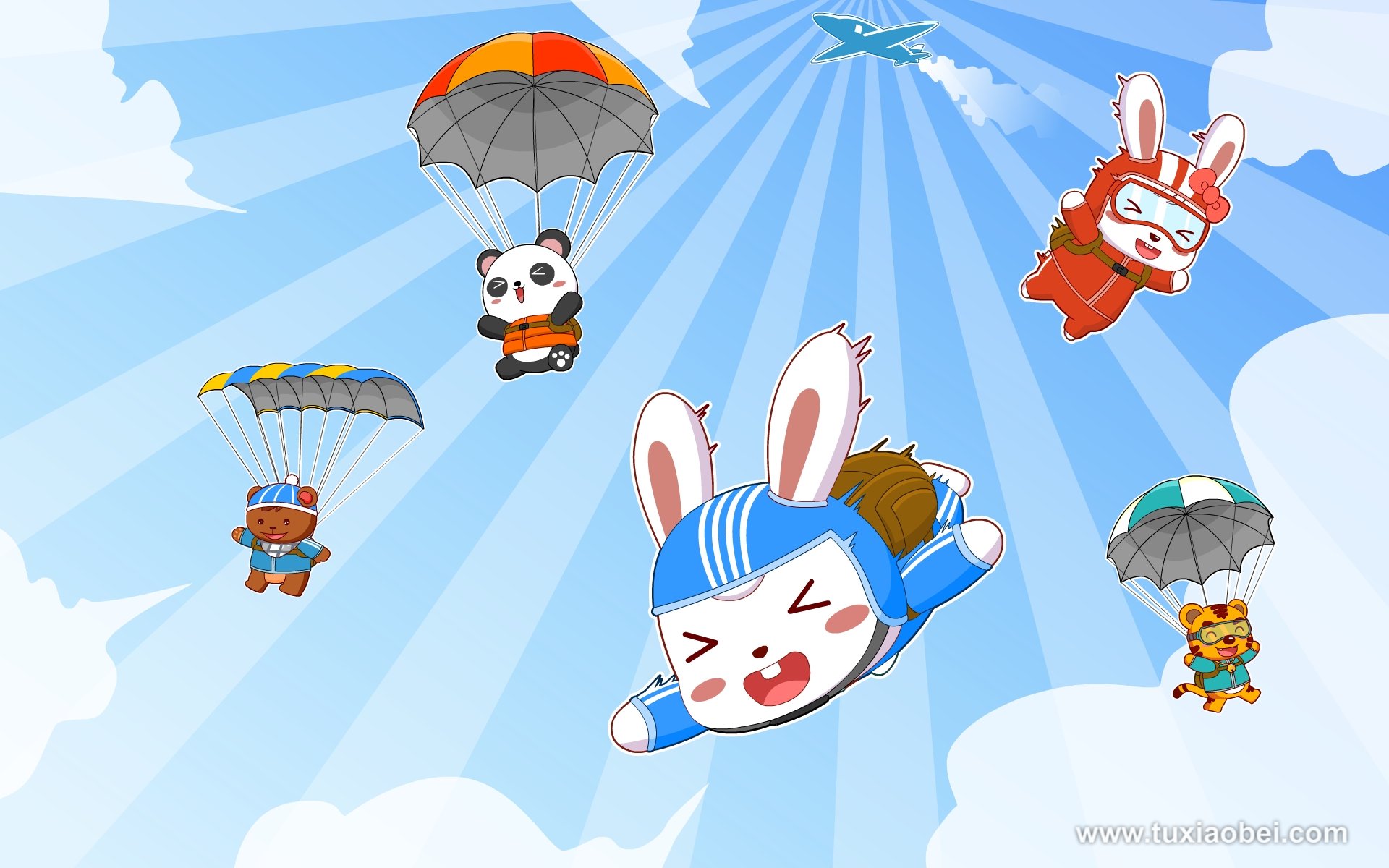 动漫 手绘 兔小贝