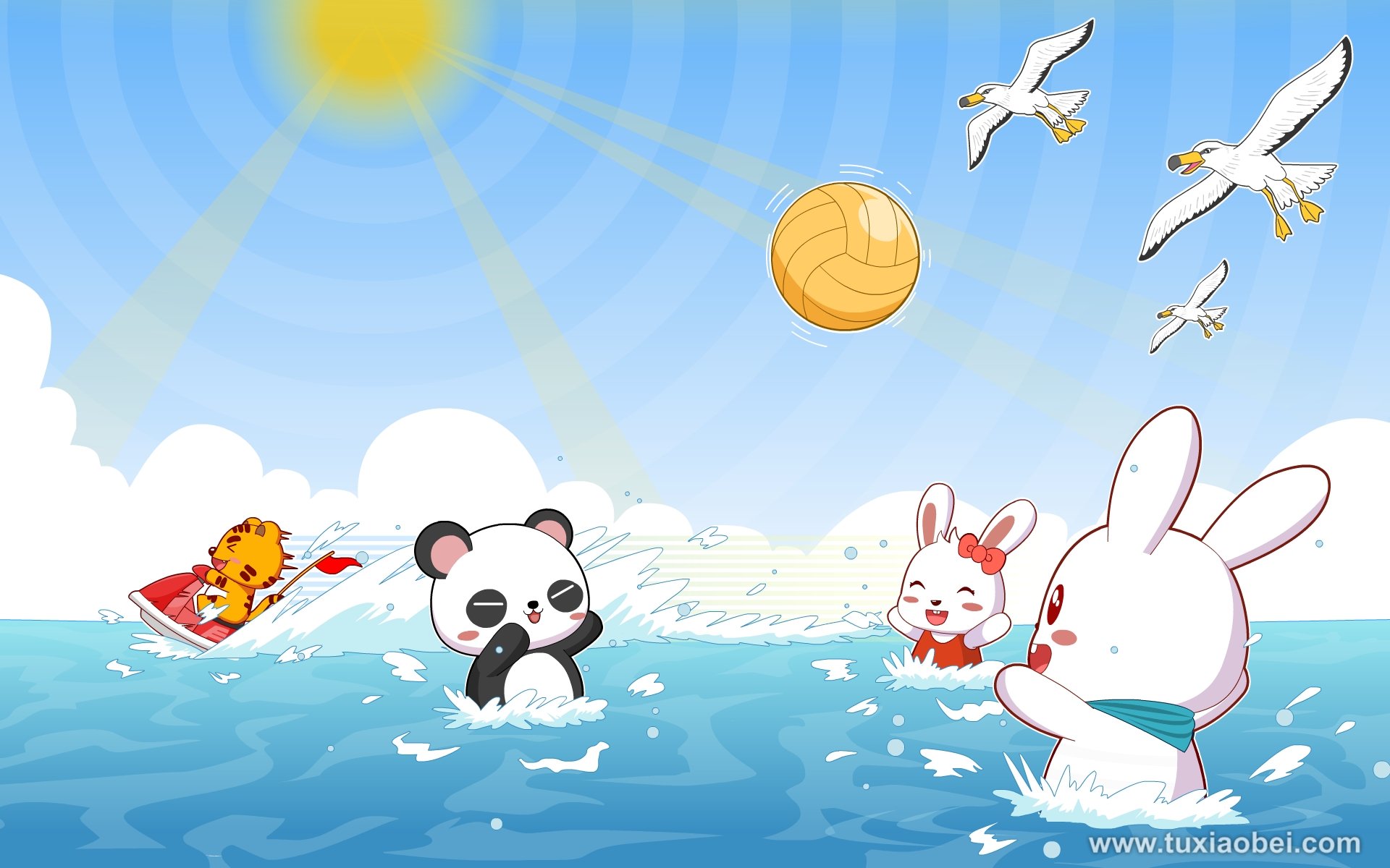 动漫 手绘 兔小贝