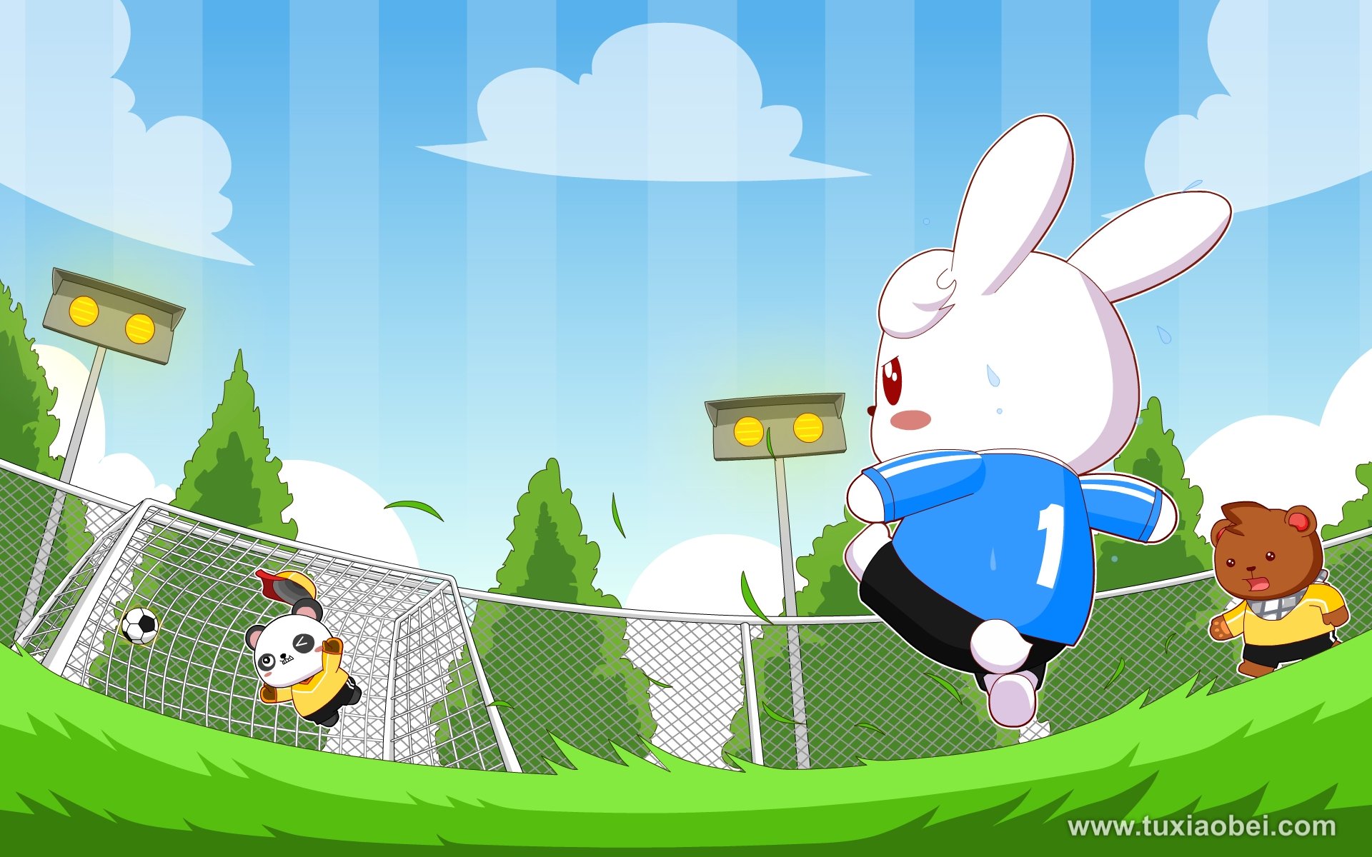 动漫 手绘 兔小贝