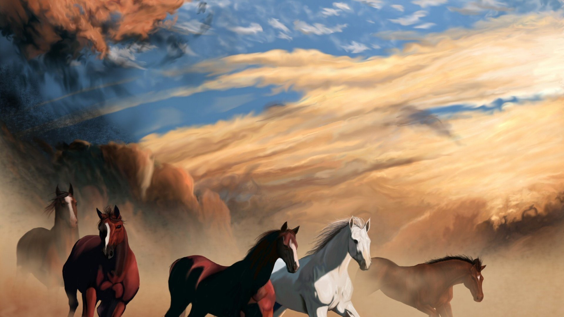 动物 野生动物 大自然 马 万马奔腾