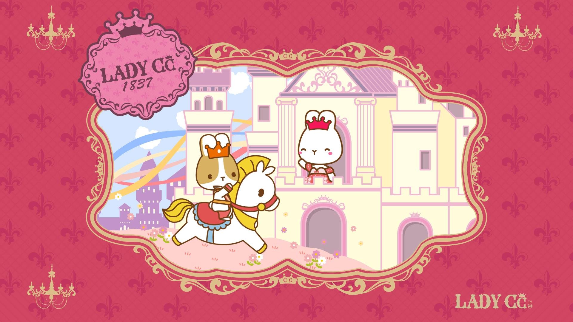 手绘 卡通 兔子 LADY CC 公主茜茜