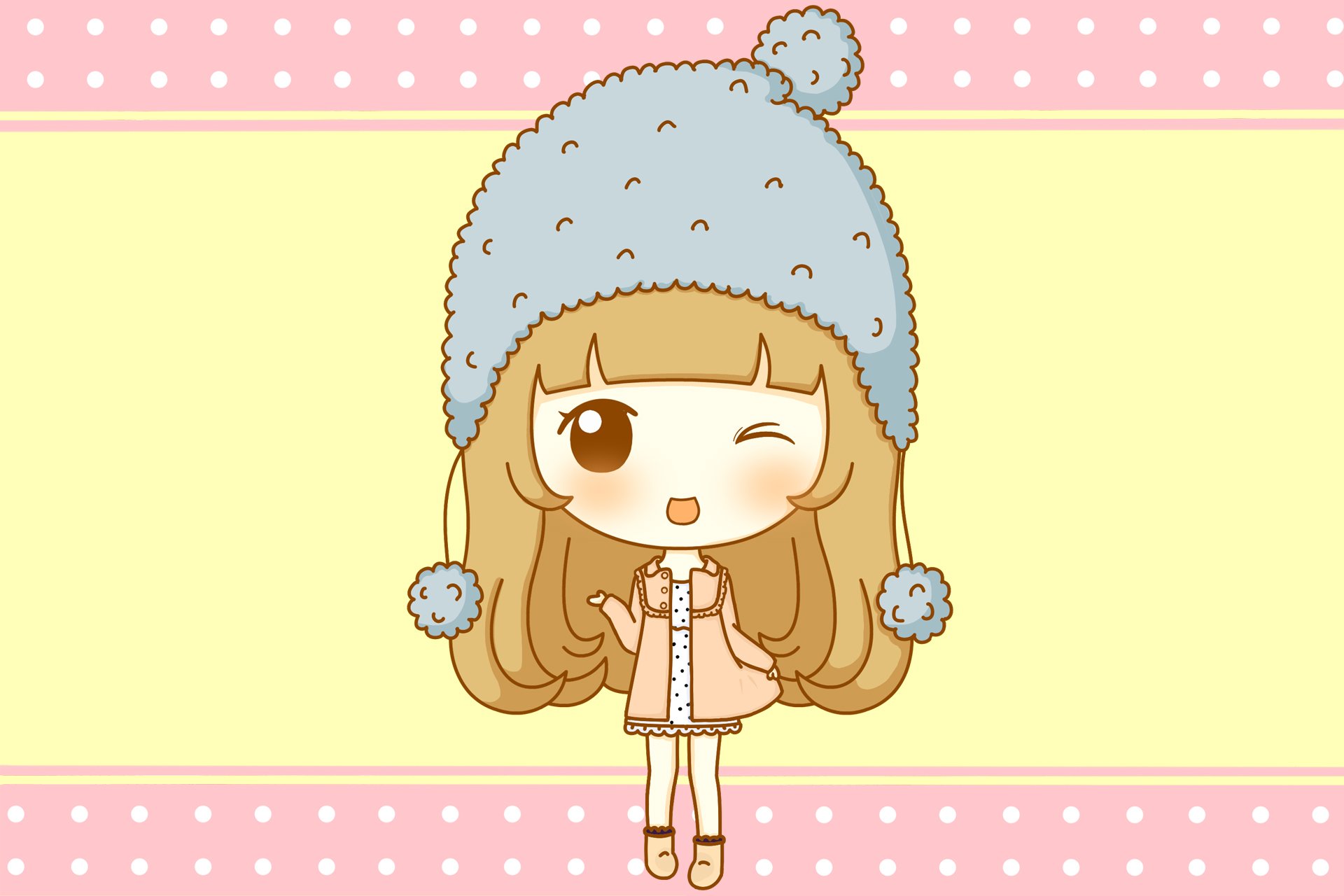 鬼鬼 鬼小妞 可爱 手绘 卡通 女孩 清新