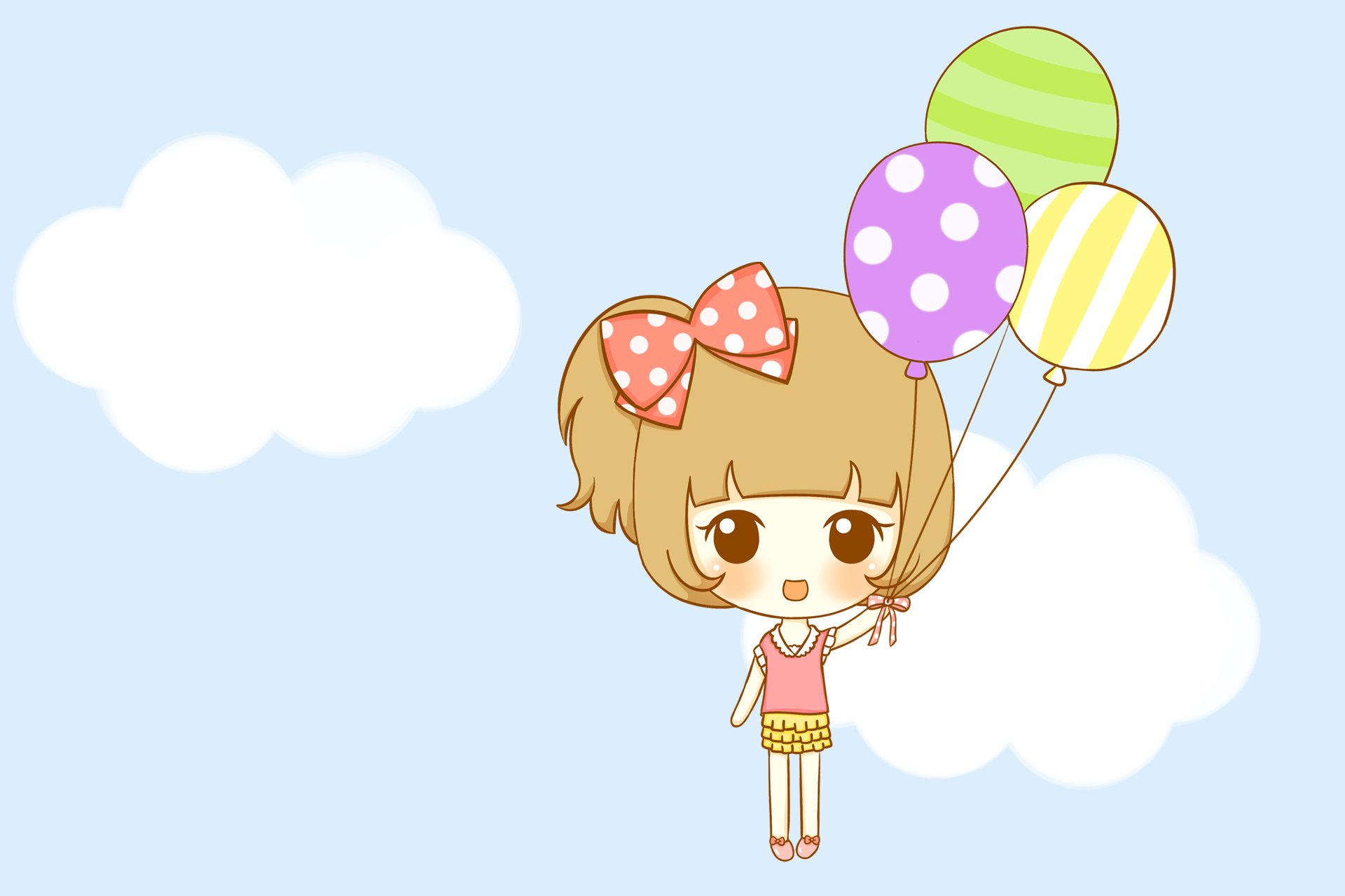 鬼鬼 鬼小妞 可爱 手绘 卡通 女孩 清新