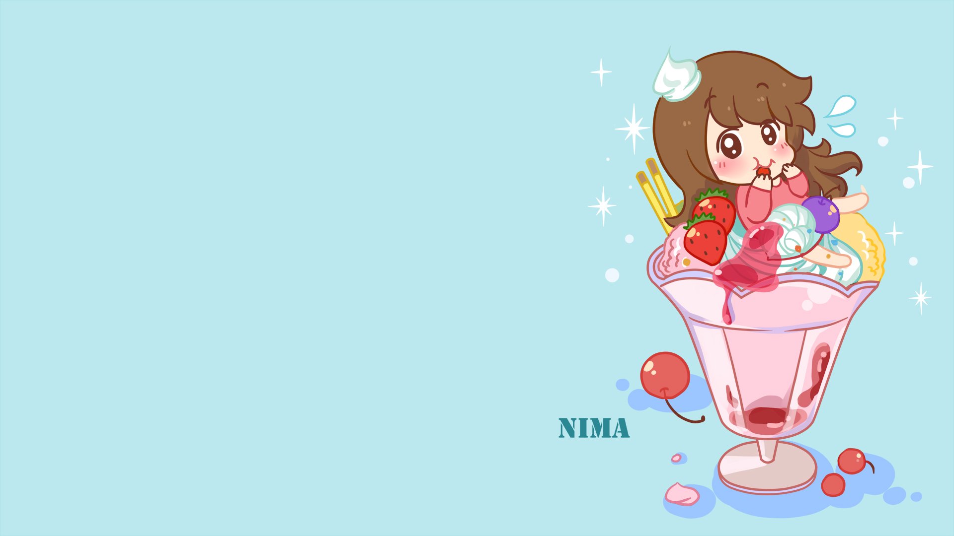 伟大的安妮 手绘 卡通 可爱 萌 @伟大的安妮 安妮和王小明