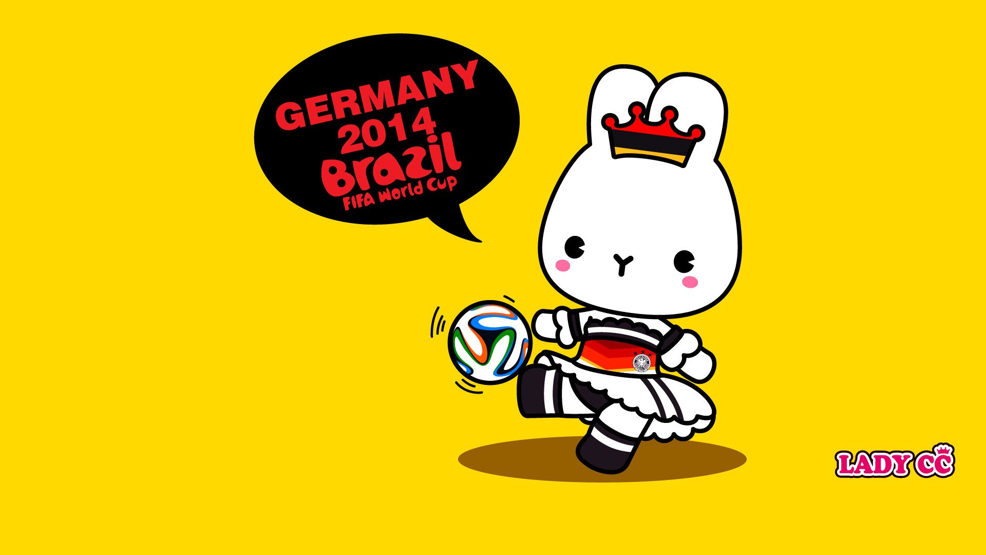 茜茜公主  世界杯 卡通 兔子 LADY CC LADYCC