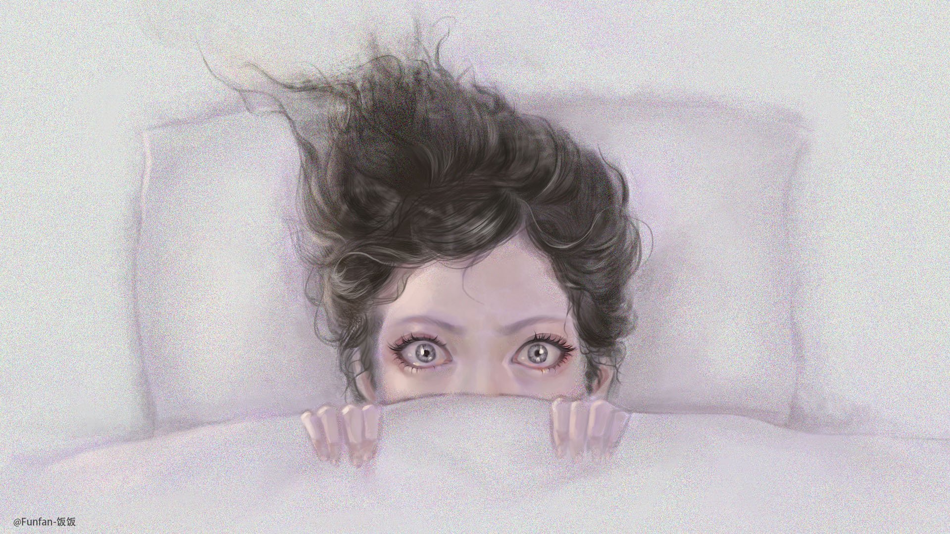 炫酷 另类 个性 简约 手绘 女孩 funfan