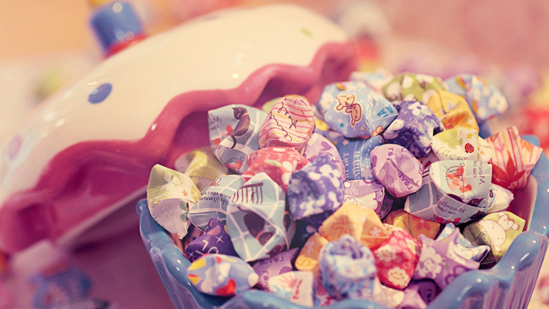 小清新 唯美 折纸 愿望 心愿 千纸鹤