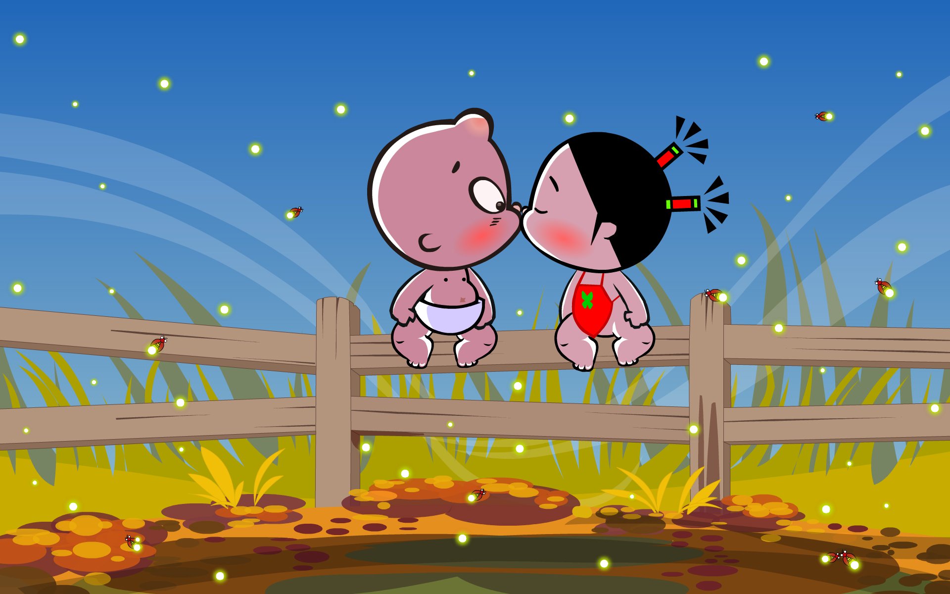 七夕 情人节 情侣 爱情 小破孩