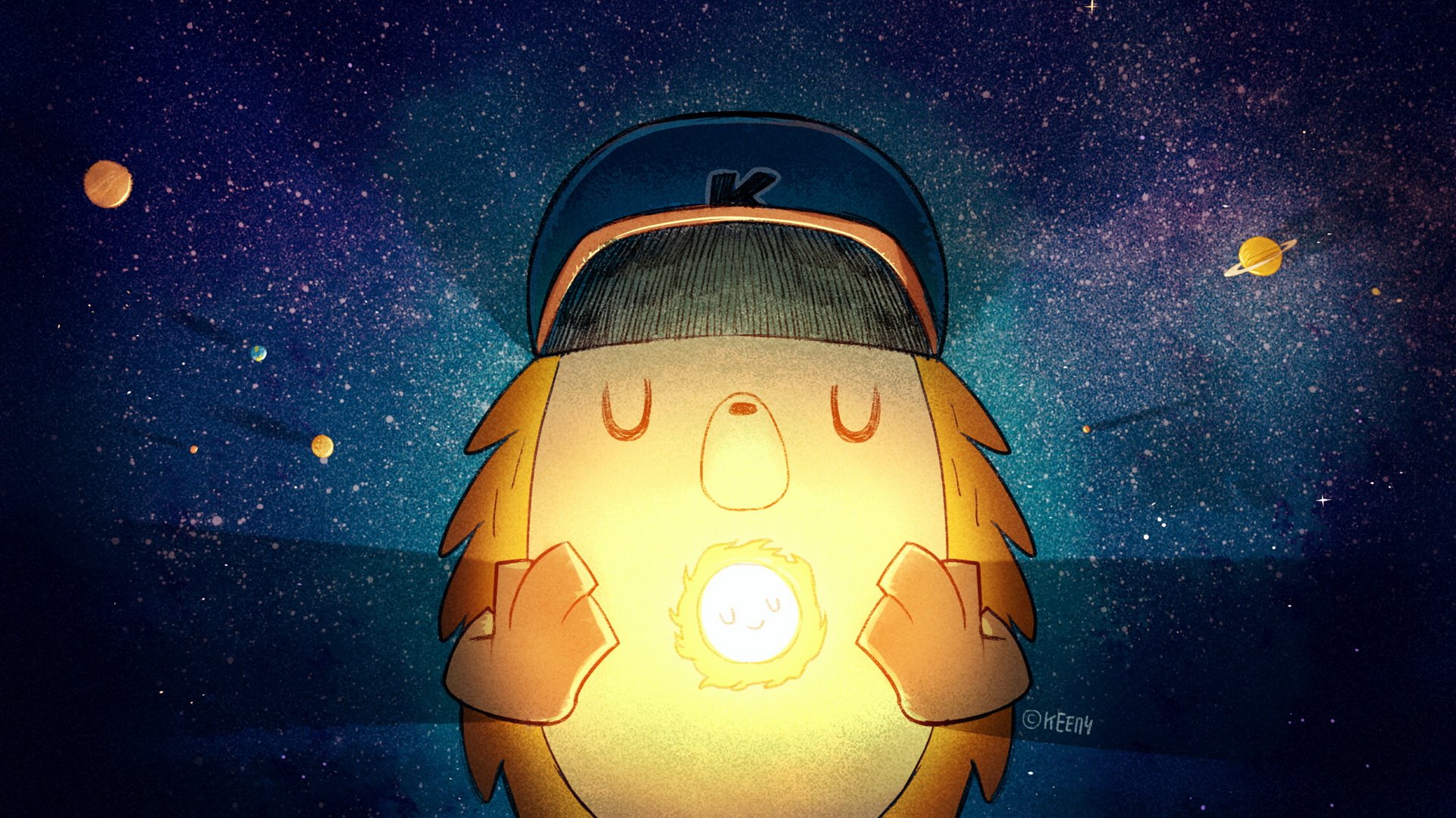 keeny 刺猬 正能量 祈祷 祈福