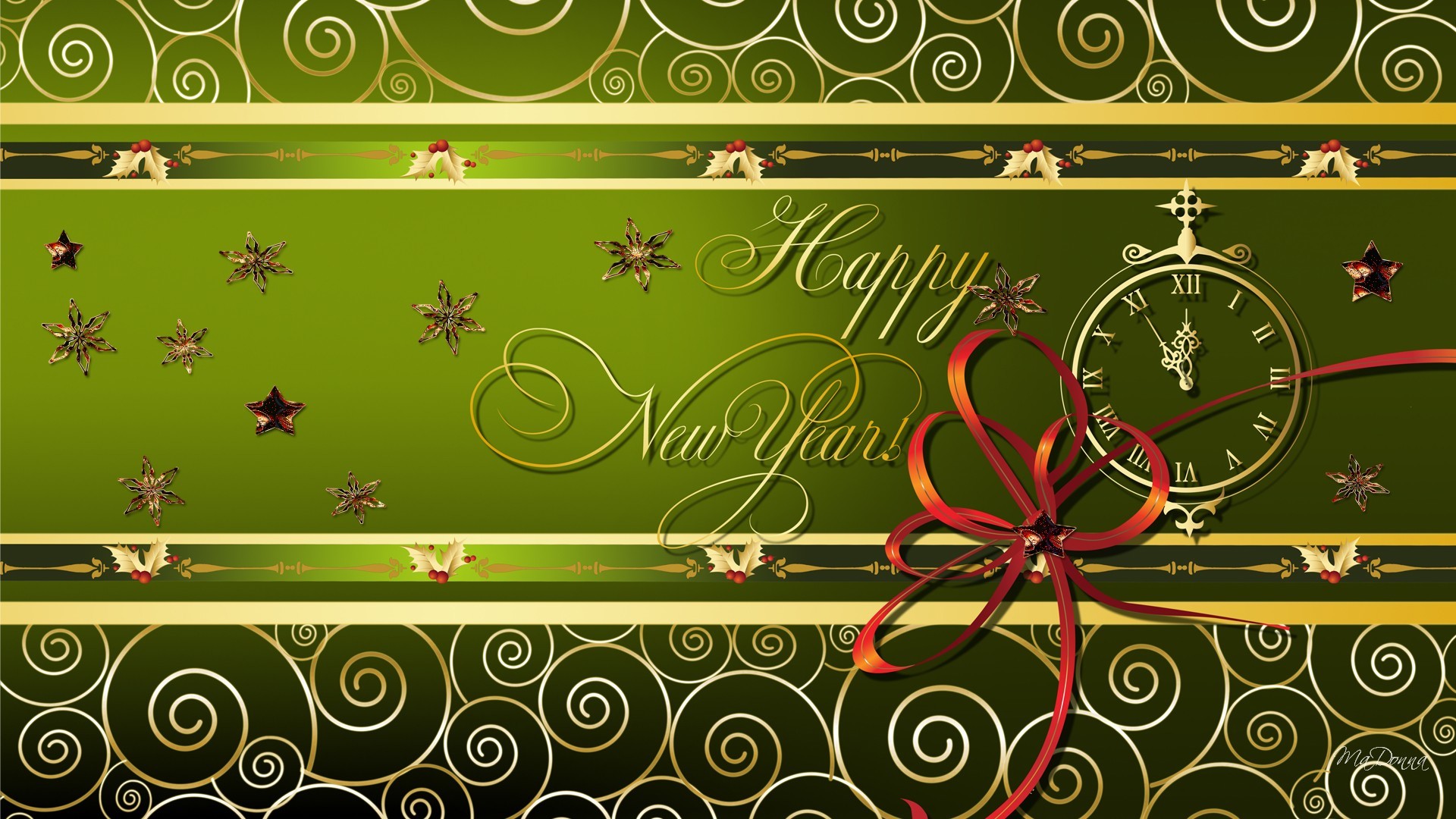 2017 新年快乐 时钟