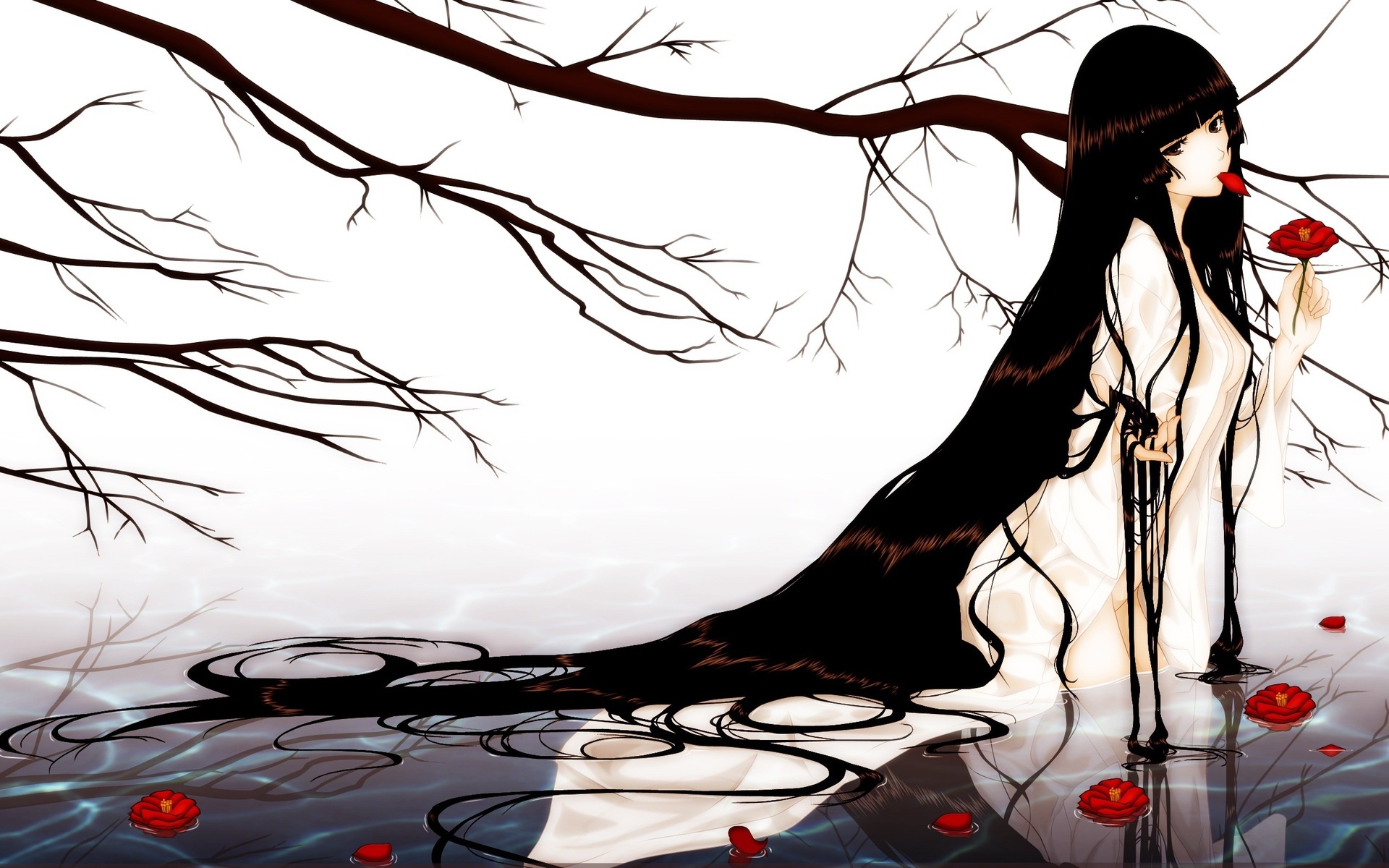 美女 性感 动漫 玫瑰