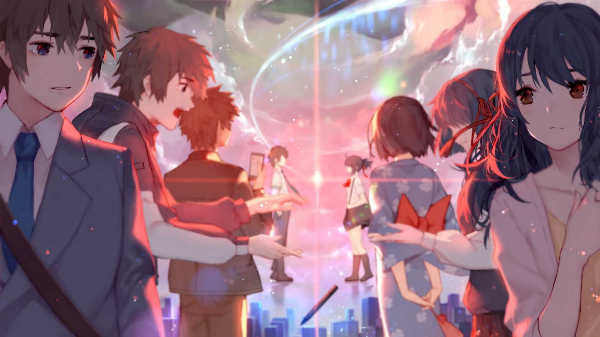 动漫  你的名字  唯美