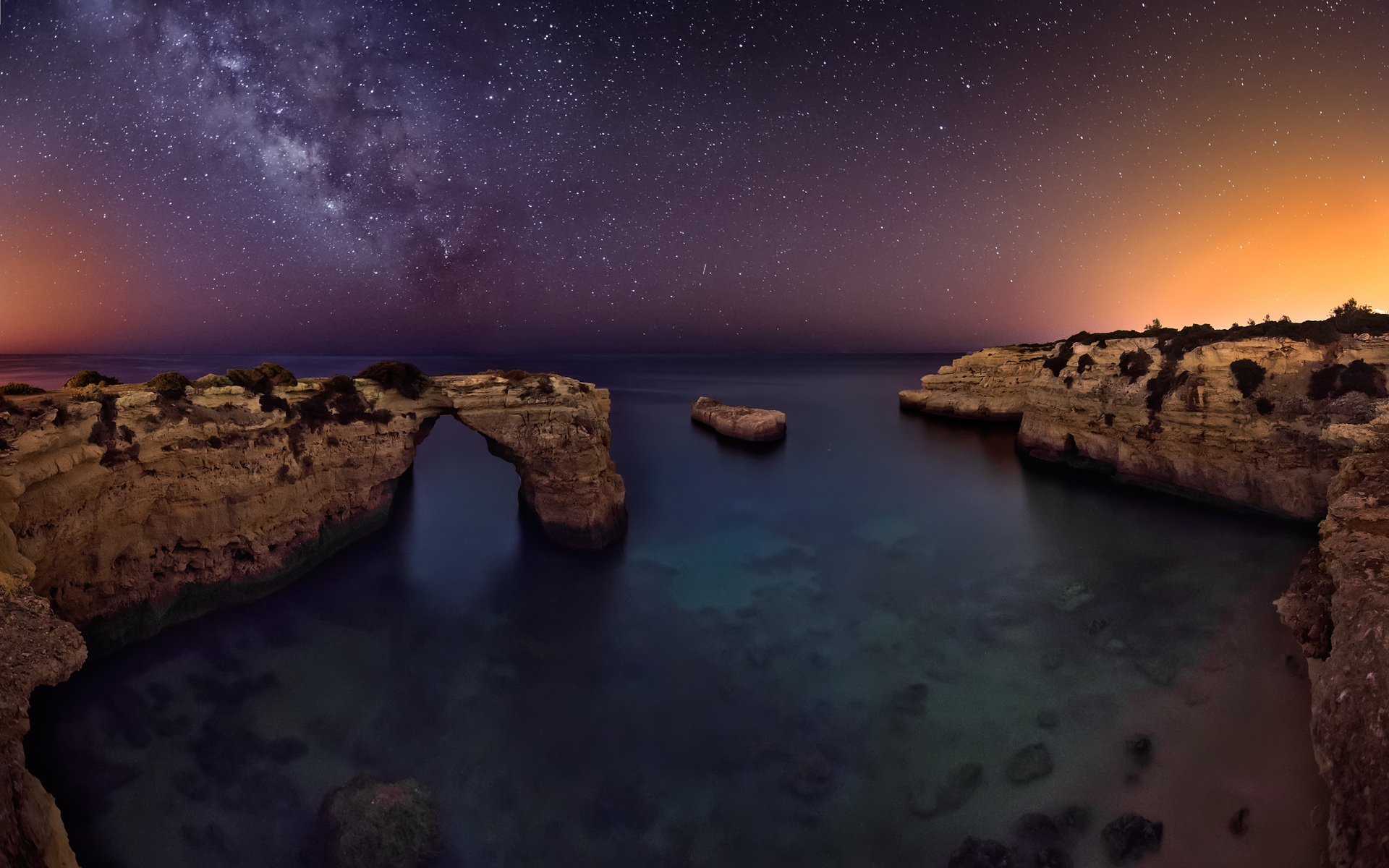 夜空 美景 星光