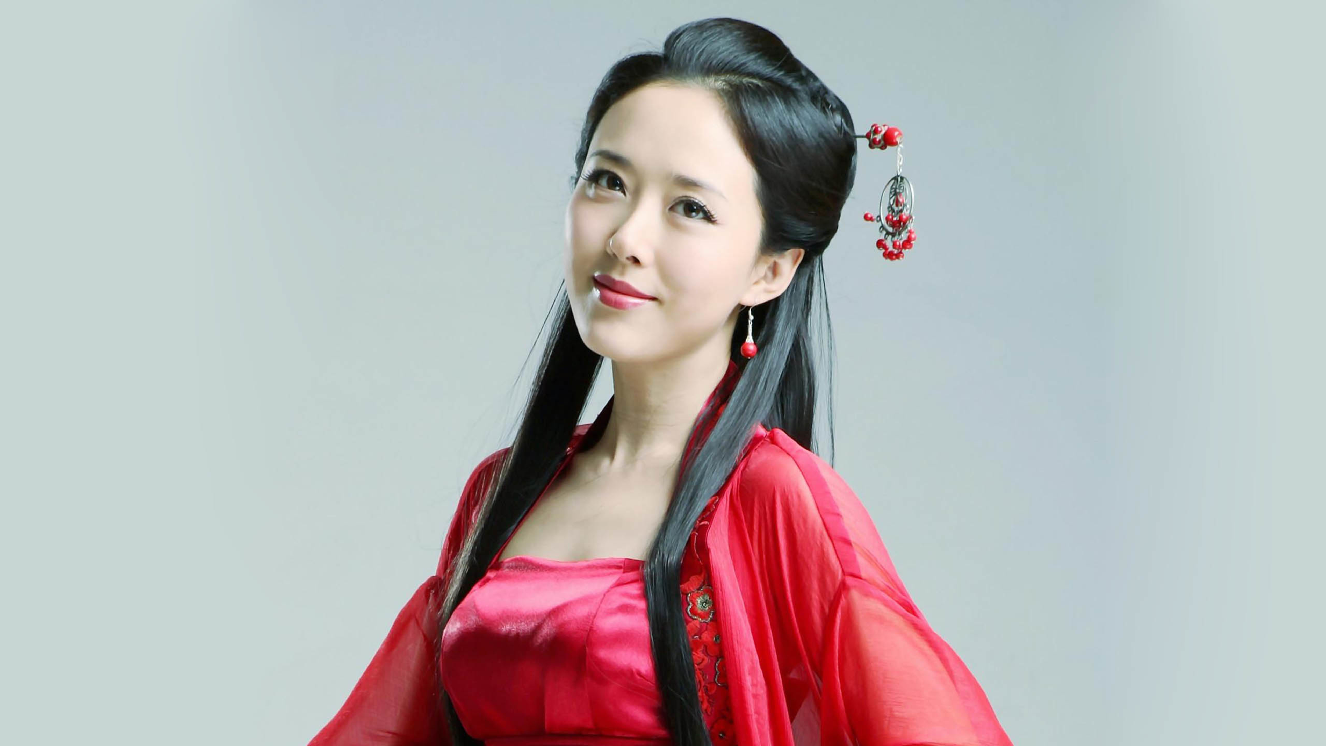 文艺古风 唯美写真 红色汉服