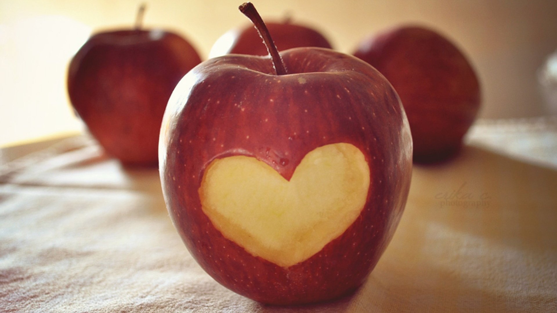 爱情 爱心 苹果 宽屏