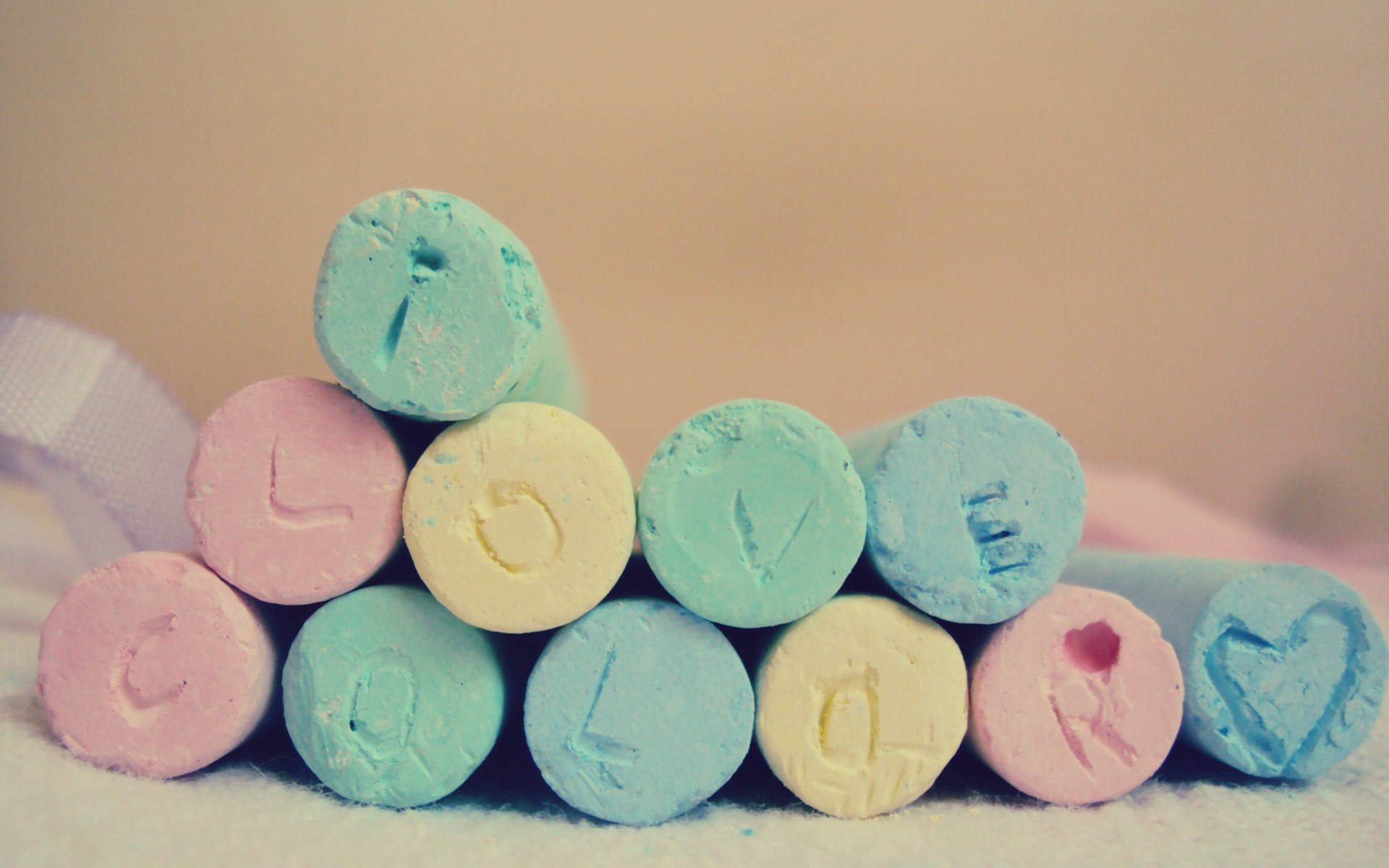 心动创意 彩色 粉笔